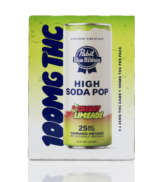 Pabst (PBR): Pbr Cannabis High Soda Pop - Cherry Limeade