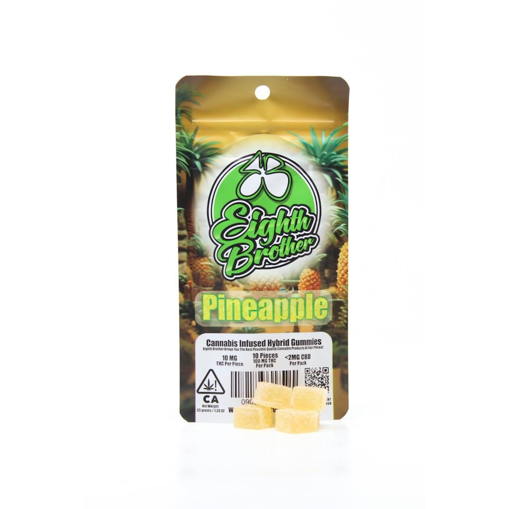 Pineapple - 100mg Gummies - Eighth Brother - Gummy - Hybrid - $6 - Gummies