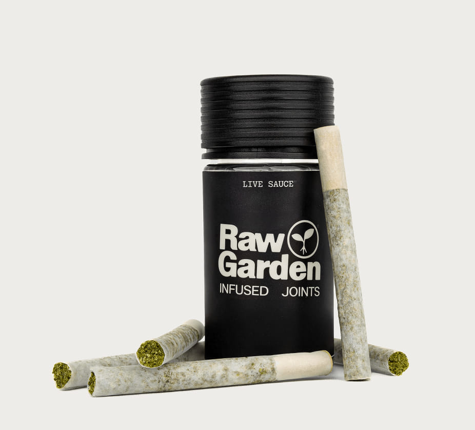 Raspberry Haze Sauce Infused 5 Pack Pre-Rolls - Raw Garden - 5 Pack - $38 - Pre-Rolls