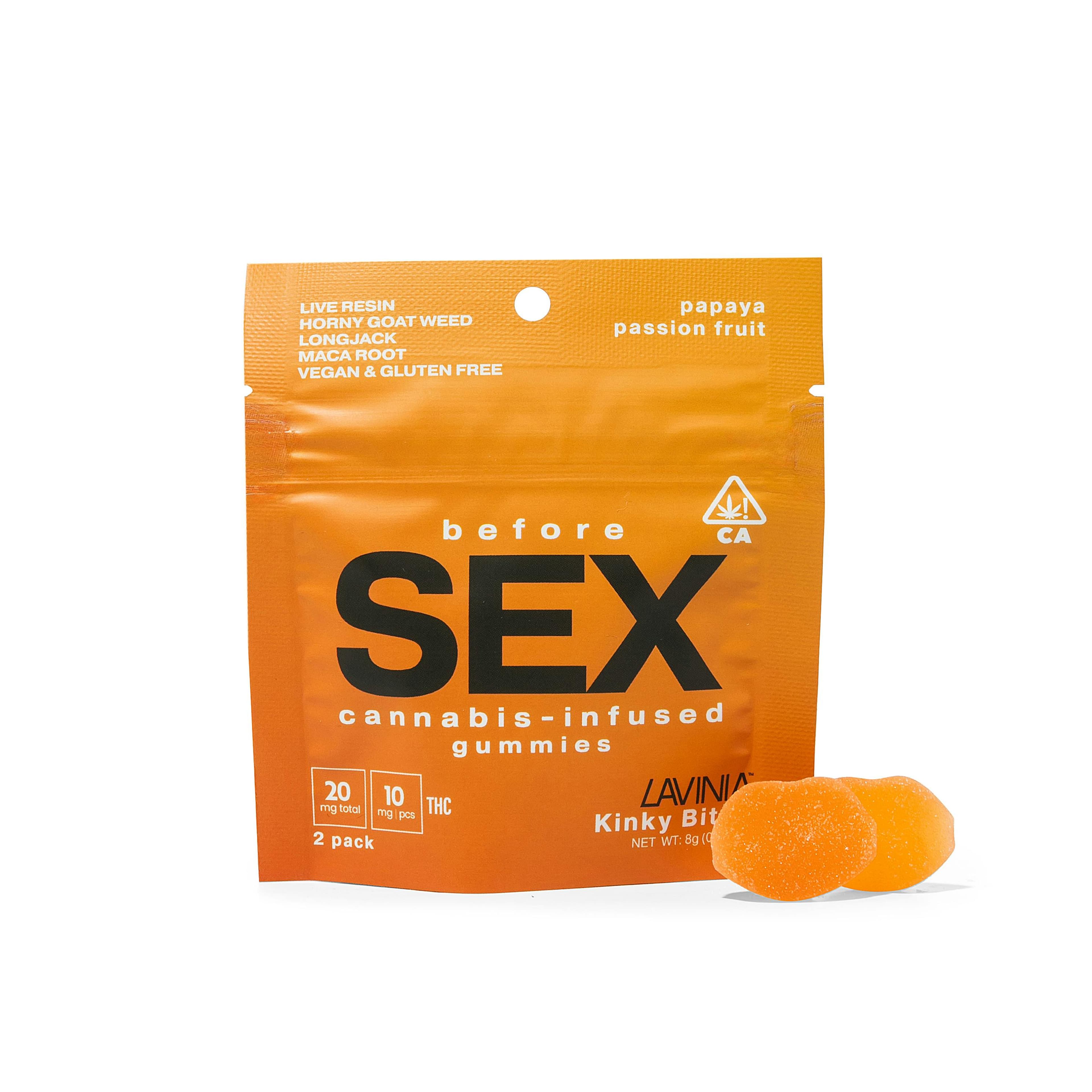 Papaya Passionfruit Before Sex 20mg - Lavinia Edibles - - $10 - Edible