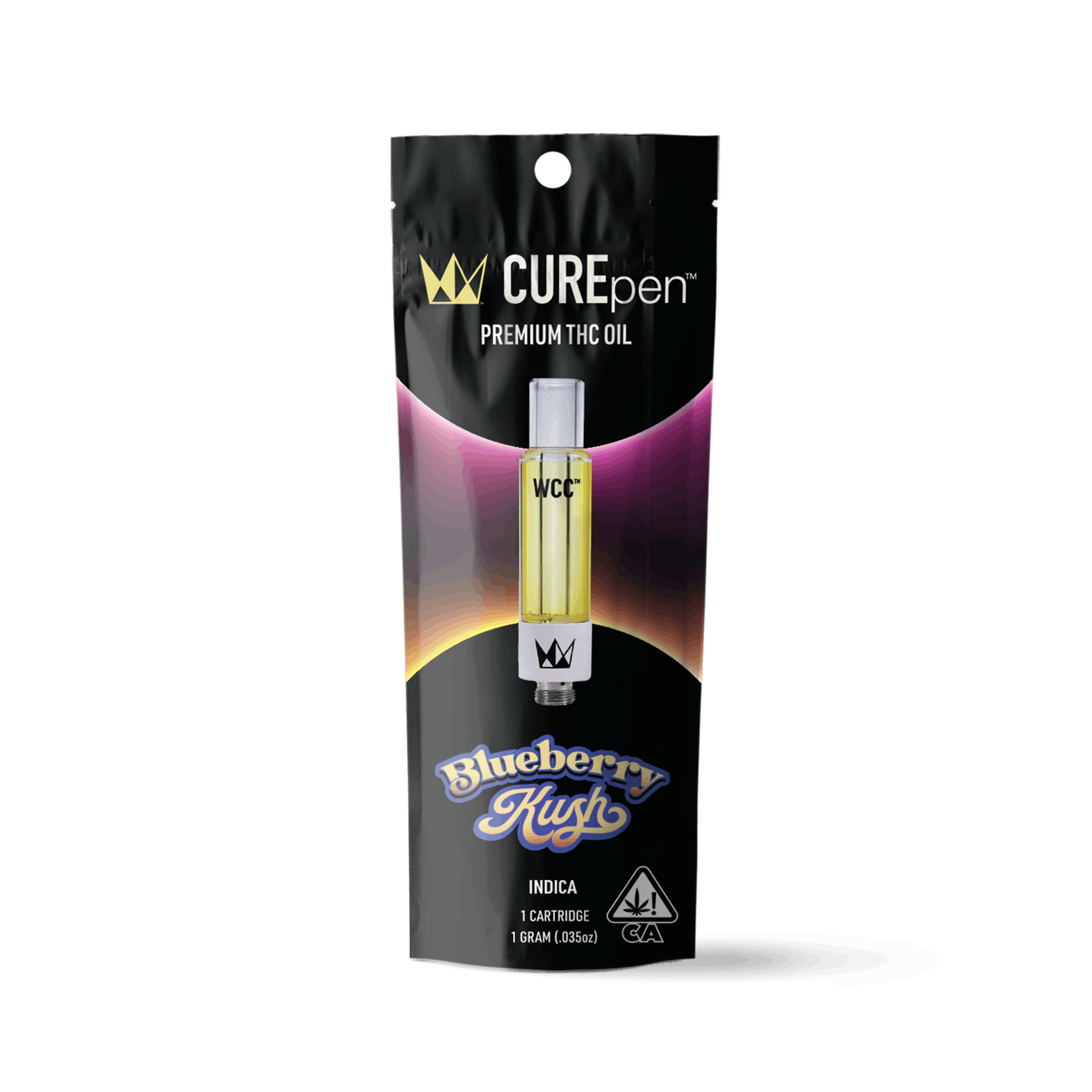 WCC - Blueberry Kush (I) - 1g Cart - West Coast Cure - Cart - $24 - Vapes