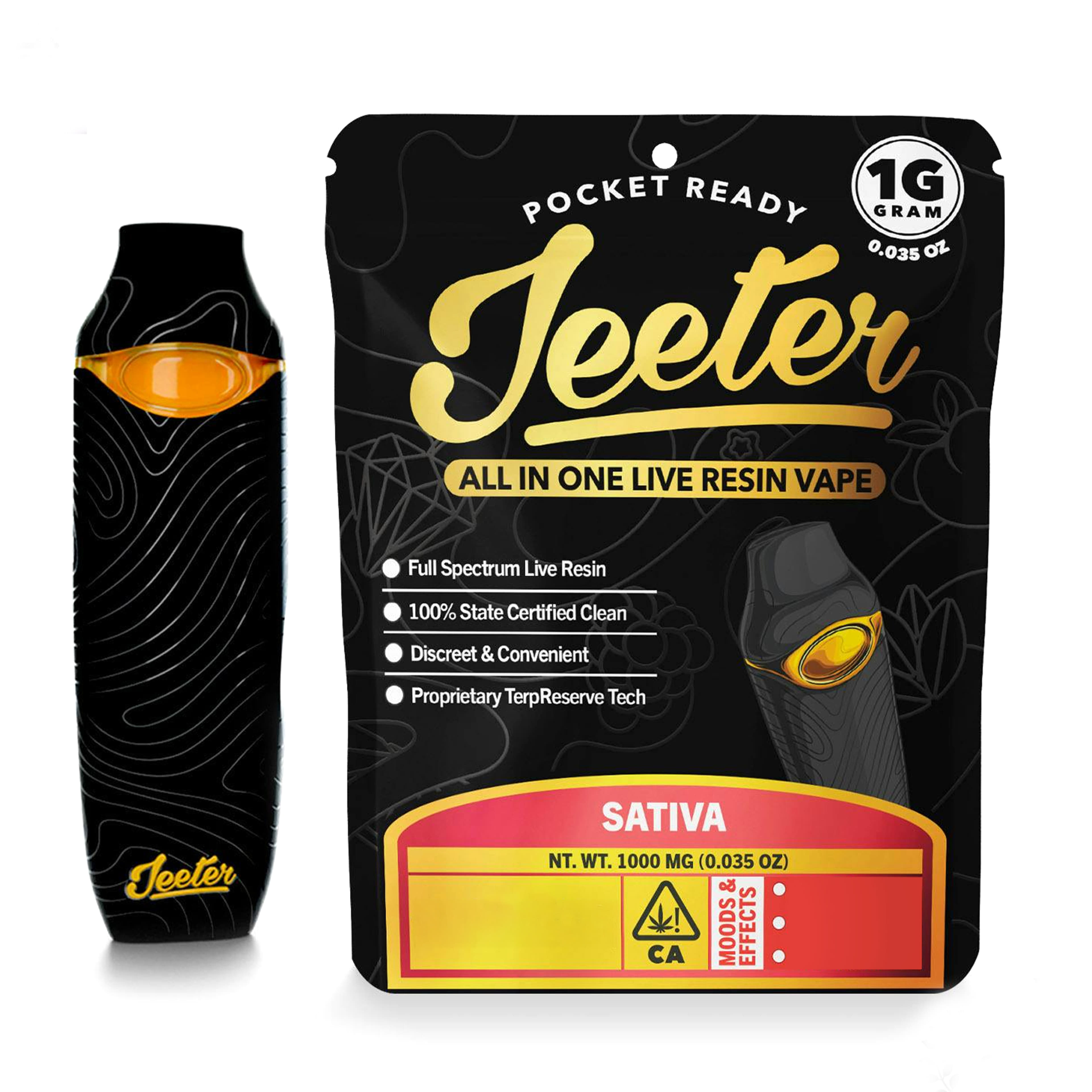 Dutch Haze (S) Live Resin AIO - 1g *B2G1 EVERYDAY* - Jeeter - Dutch Haze (S) AIO - $33.65 - Cartridges