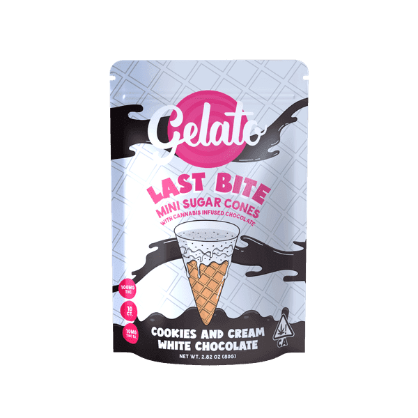 Gelato: Cookies n' Cream - 100mg Last Bite Cones