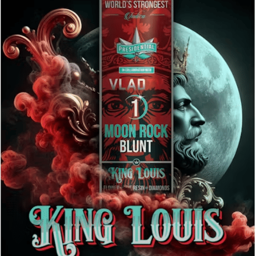 King Louis 1.5G Infused Moon Rock Blunt VLAD TV Collab