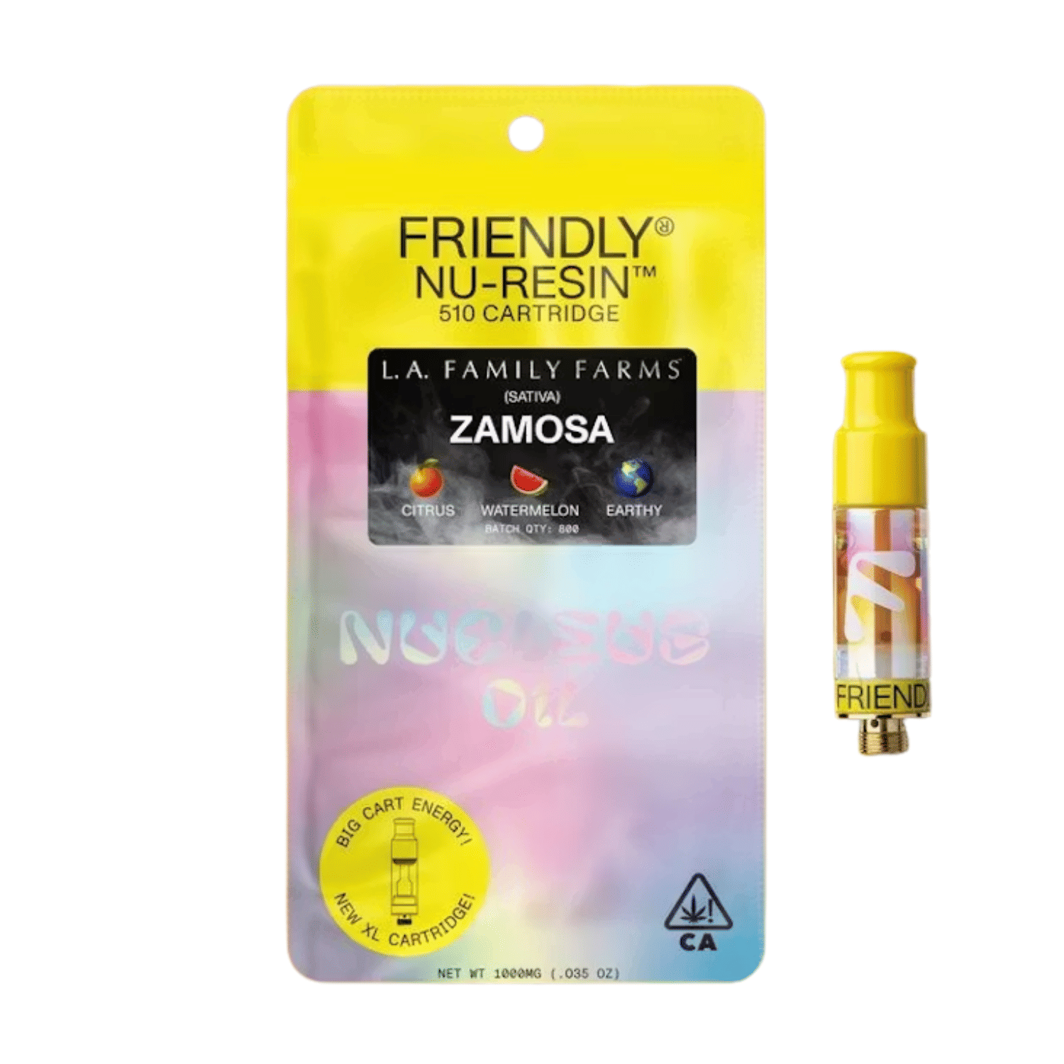 Zamosa Nu-Resin Cart 1g - Friendly Brand -  - $50 - Vapes