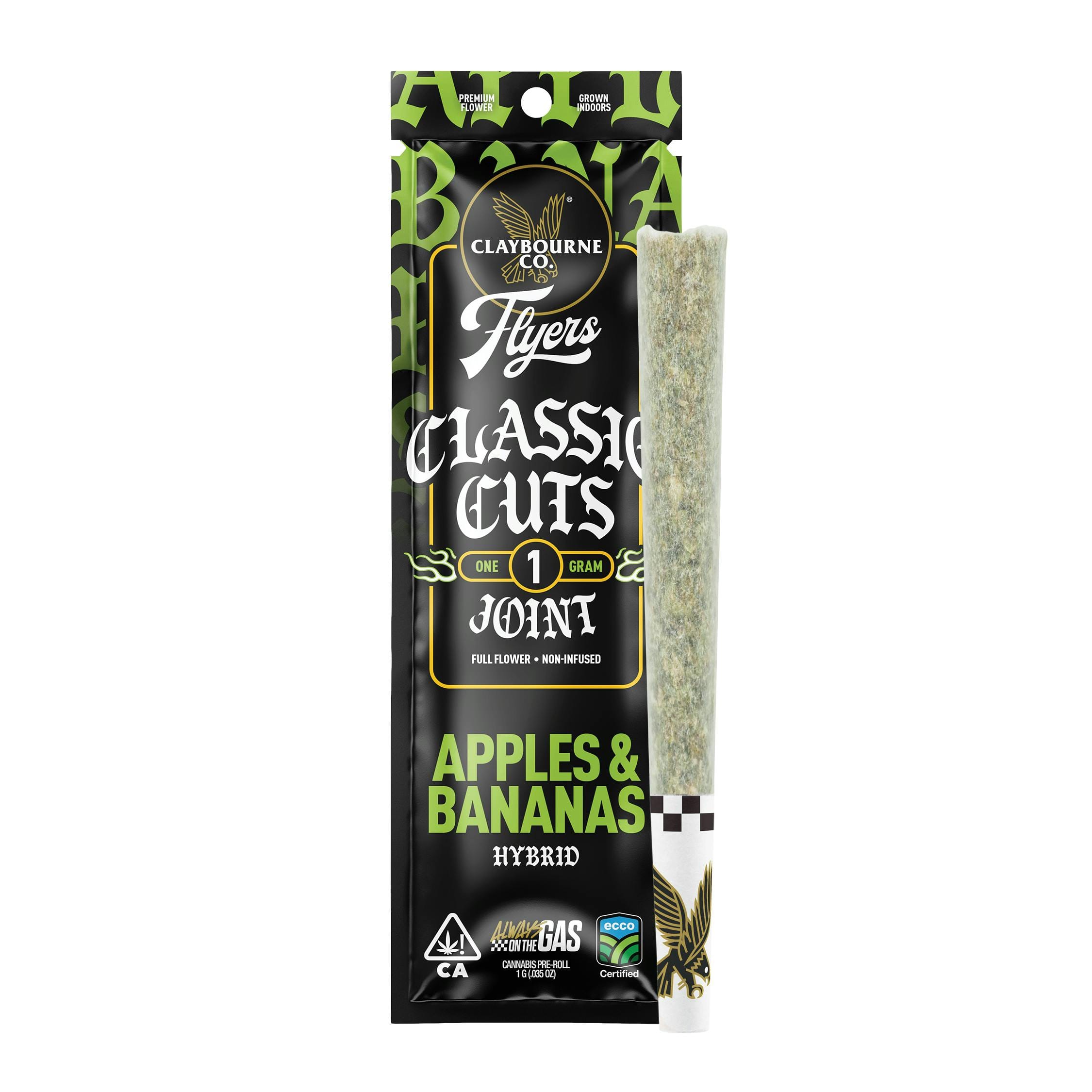 Apples and Bananas (1g) - Classic Cuts Flyers - CLAYBOURNE CO -  - $9 - Pre-Rolls
