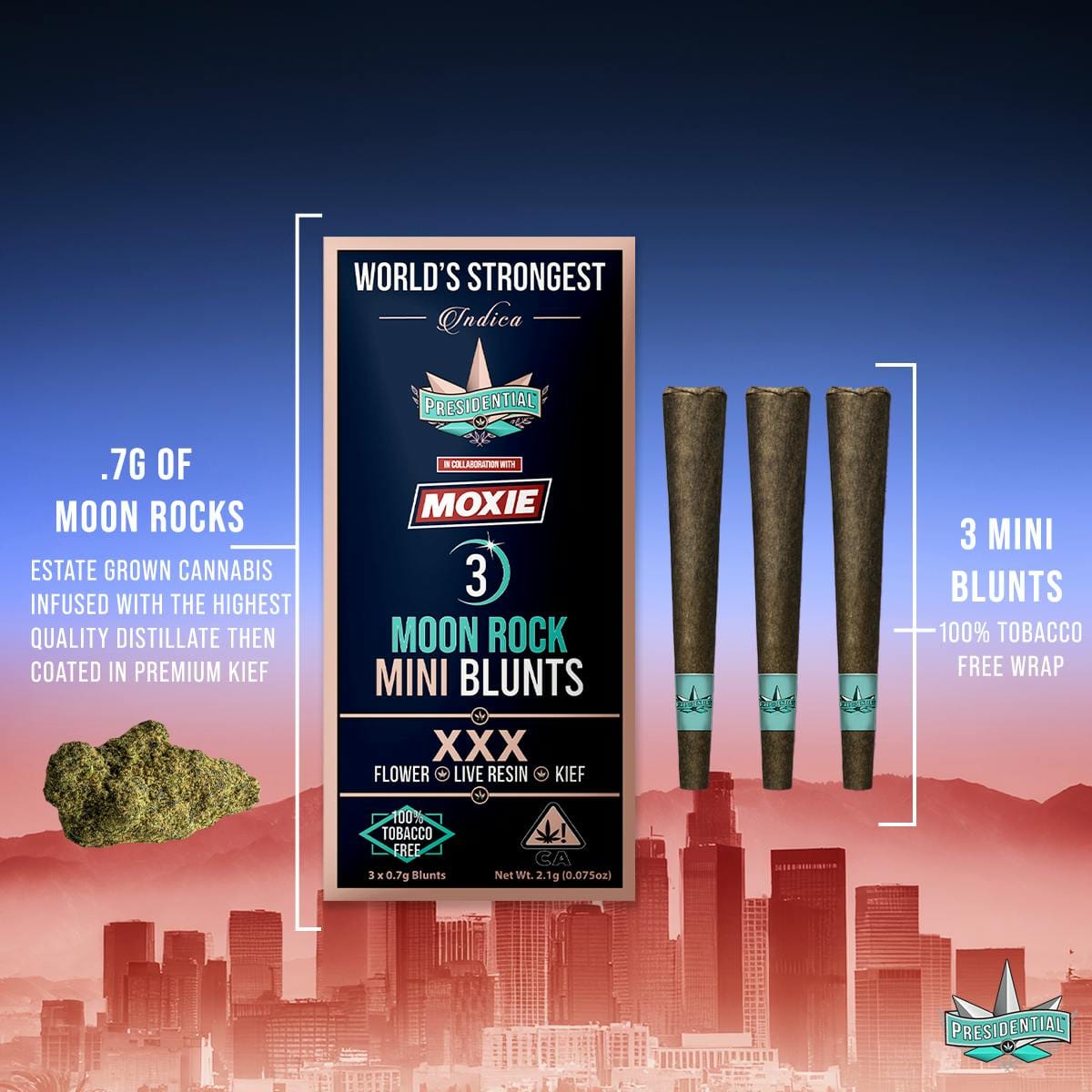 Presidential: Moxie Xxx Mini Blunt Moonrock