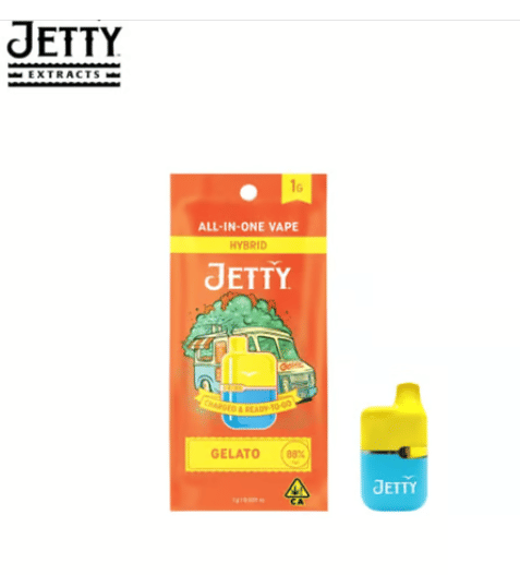 Jetty - Gelato - High THC AIO - 1g - Jetty Extracts - AIO Gelato - $29.99 - Disposable Vapes