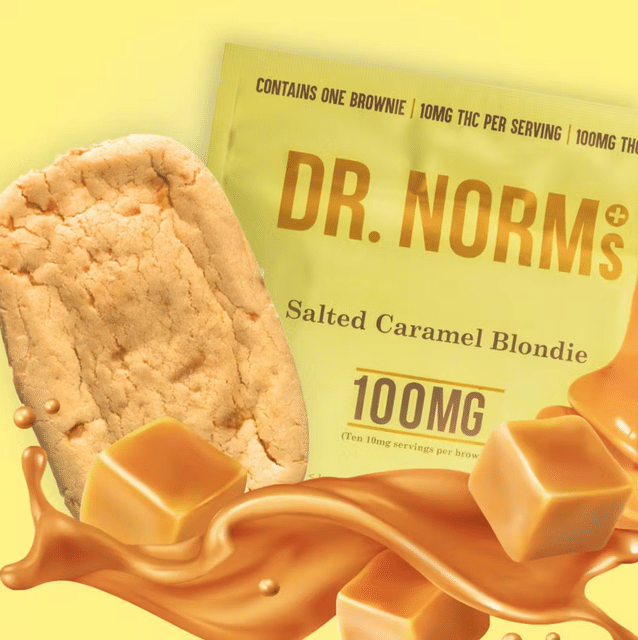 DR. NORM'S: Salted Caramel Blondie Brownie