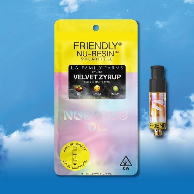 Velvet Zyrup (H) - L.A.F.F - Nu-Resin 1g Cart - Friendly Brand - Velvet Zyrup (H) - $45 - Cartridges