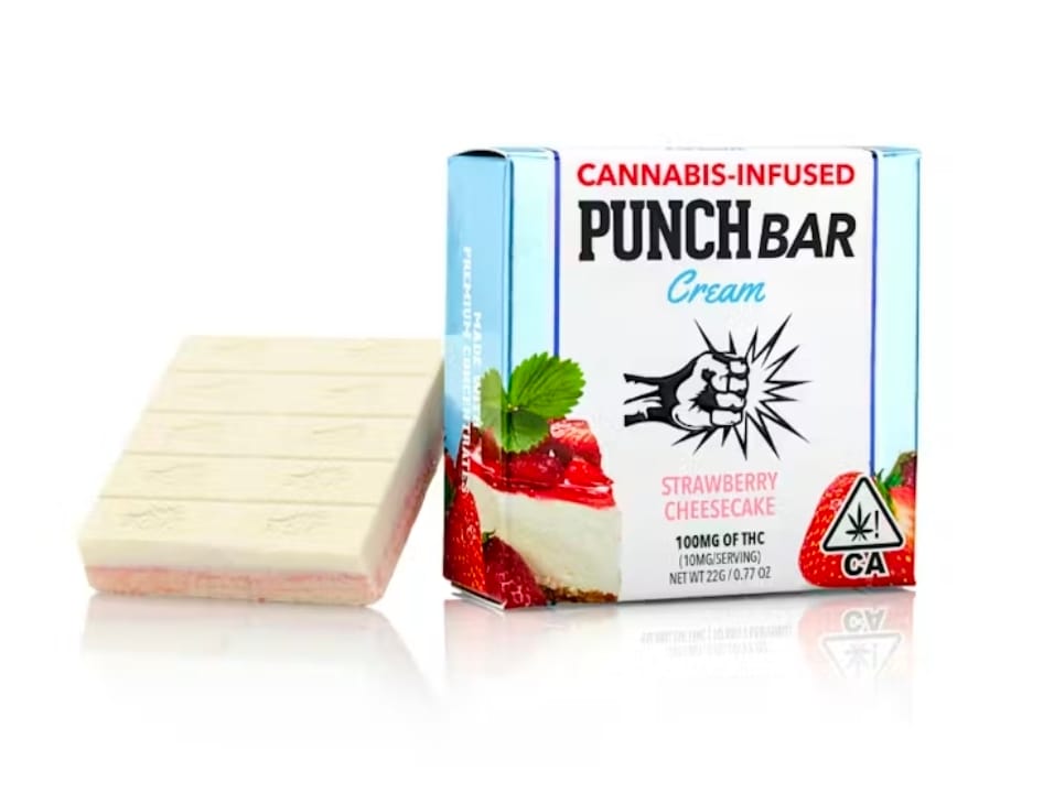 Punch Edibles - 100mg PunchBar Cream - Strawberry Cheesecake -  - $12.99 - Edibles