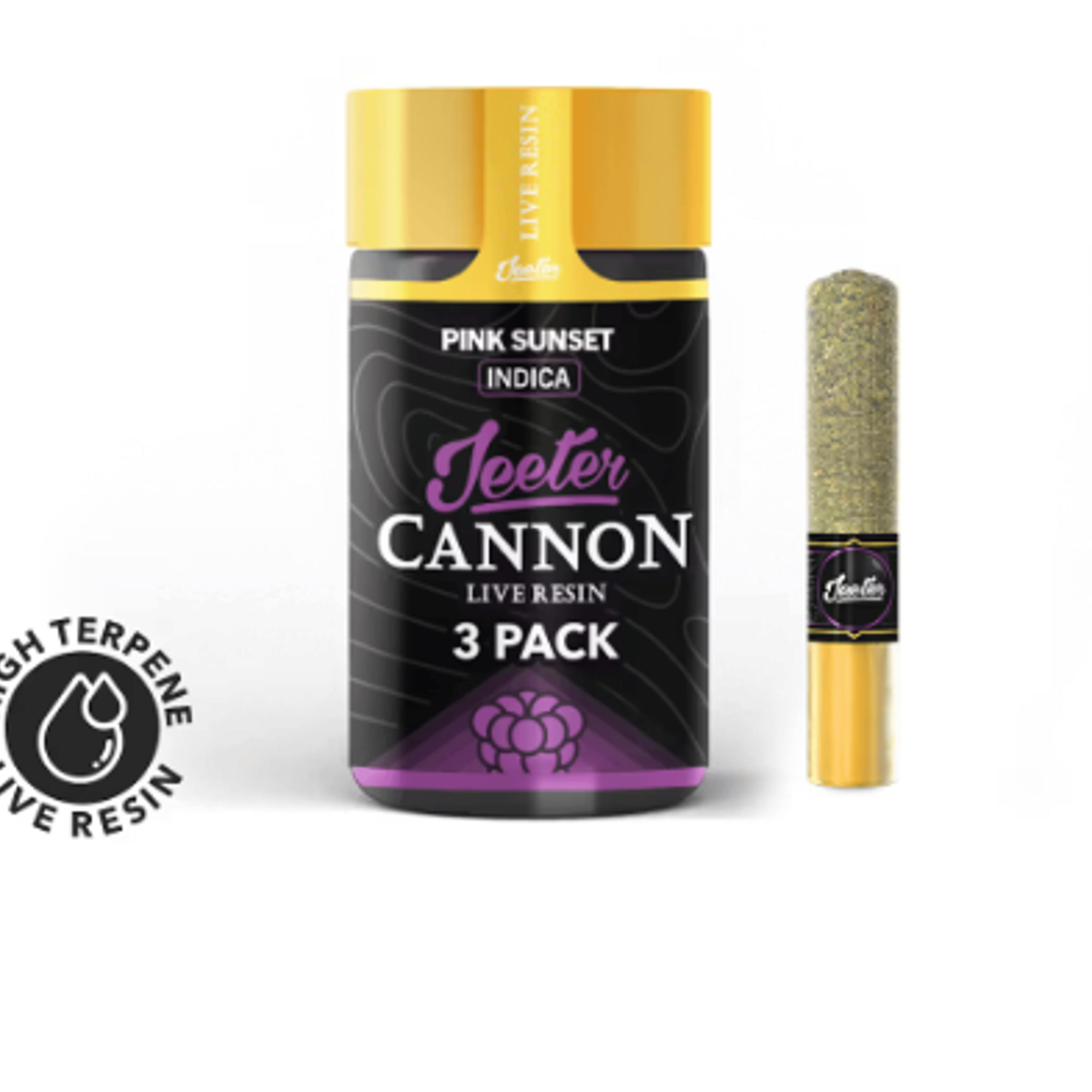 3pk. Baby Cannon | Deep Drive Kush (H) - Jeeter Live Resin Infused - 1.5g - Jeeter - - $35 - Infused Pre-Rolls