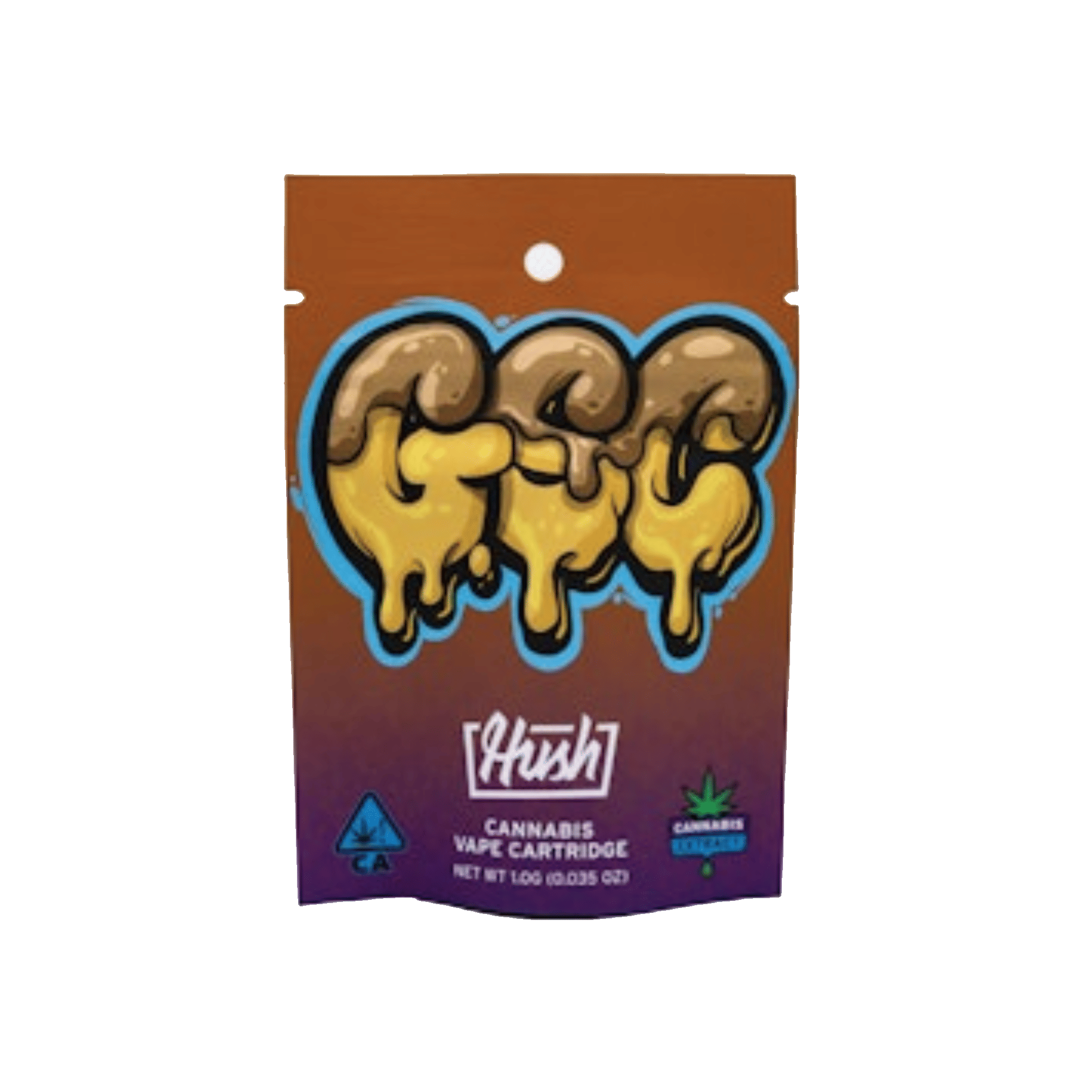 GSC - Distillate - Cart - Hush - One Gram - $14.99 - Vape Cartridges (Universal 510 Battery Required)