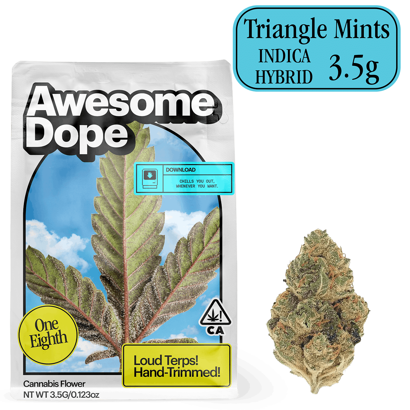 AWESOME DOPE - Triangle Mints (I) - 3.5g - Awesome Dope - Pouch` - $25 - Flower