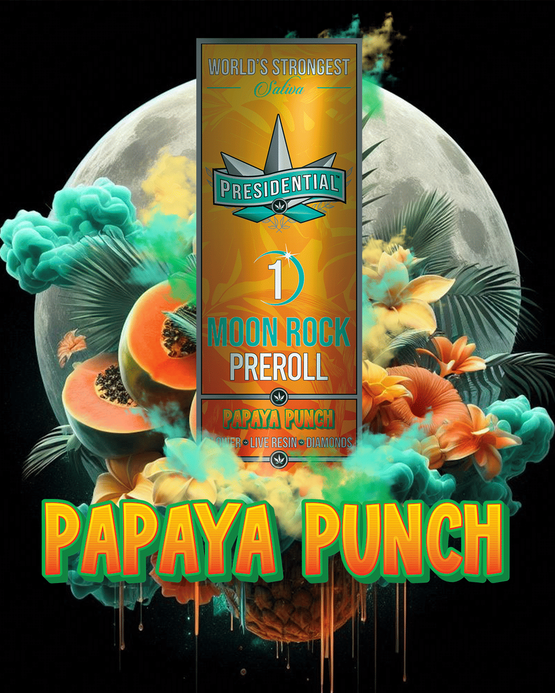 Presidential THC — Papaya Punch Moonrock
