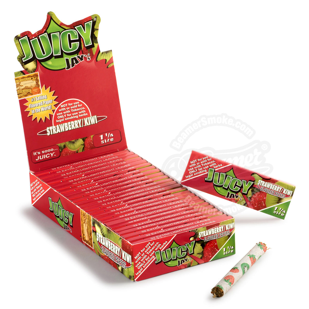 Kiwi-Strawberry | Flavored Rolling Papers [1 1/4] - Juicy Jay's -  - $3 - Accessories