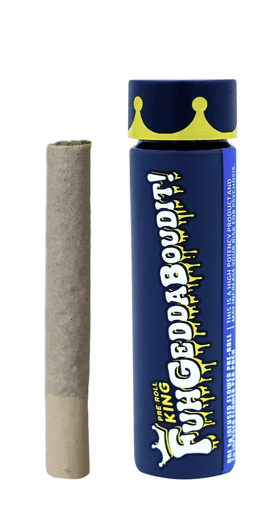 FUHGEDDABOUDIT | NYCD x Blueberry Octane Bubble Hash | Infused Joint | 1pk/1g