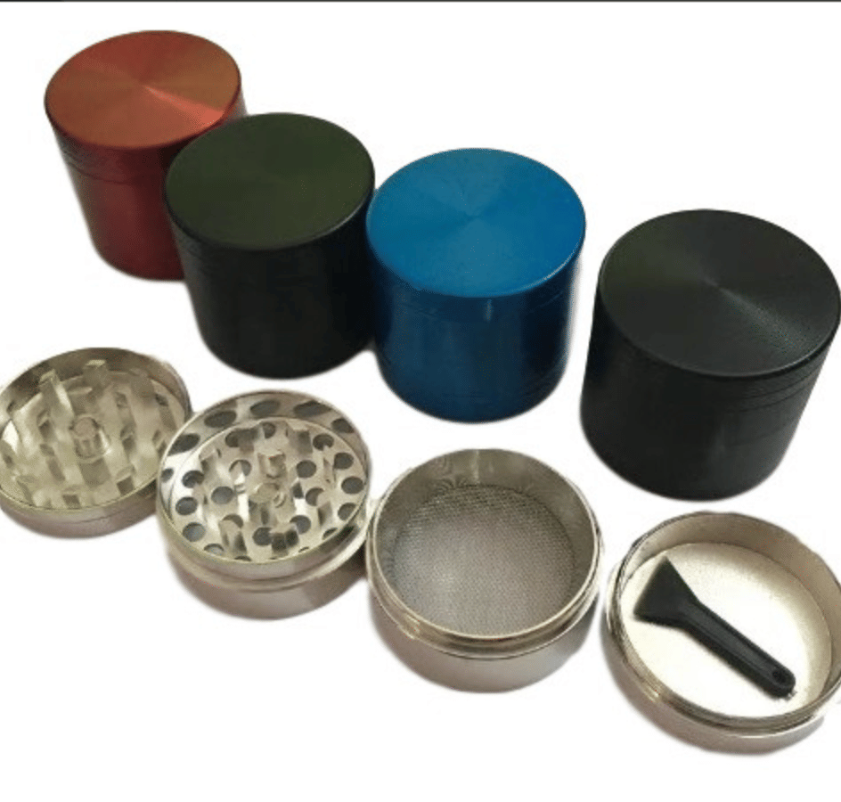 40mm Zinc 4 pc Grinder - Assorted Colors - LuvBuds - Grinder - $11 - Papers / Rolling Trays / Accessories