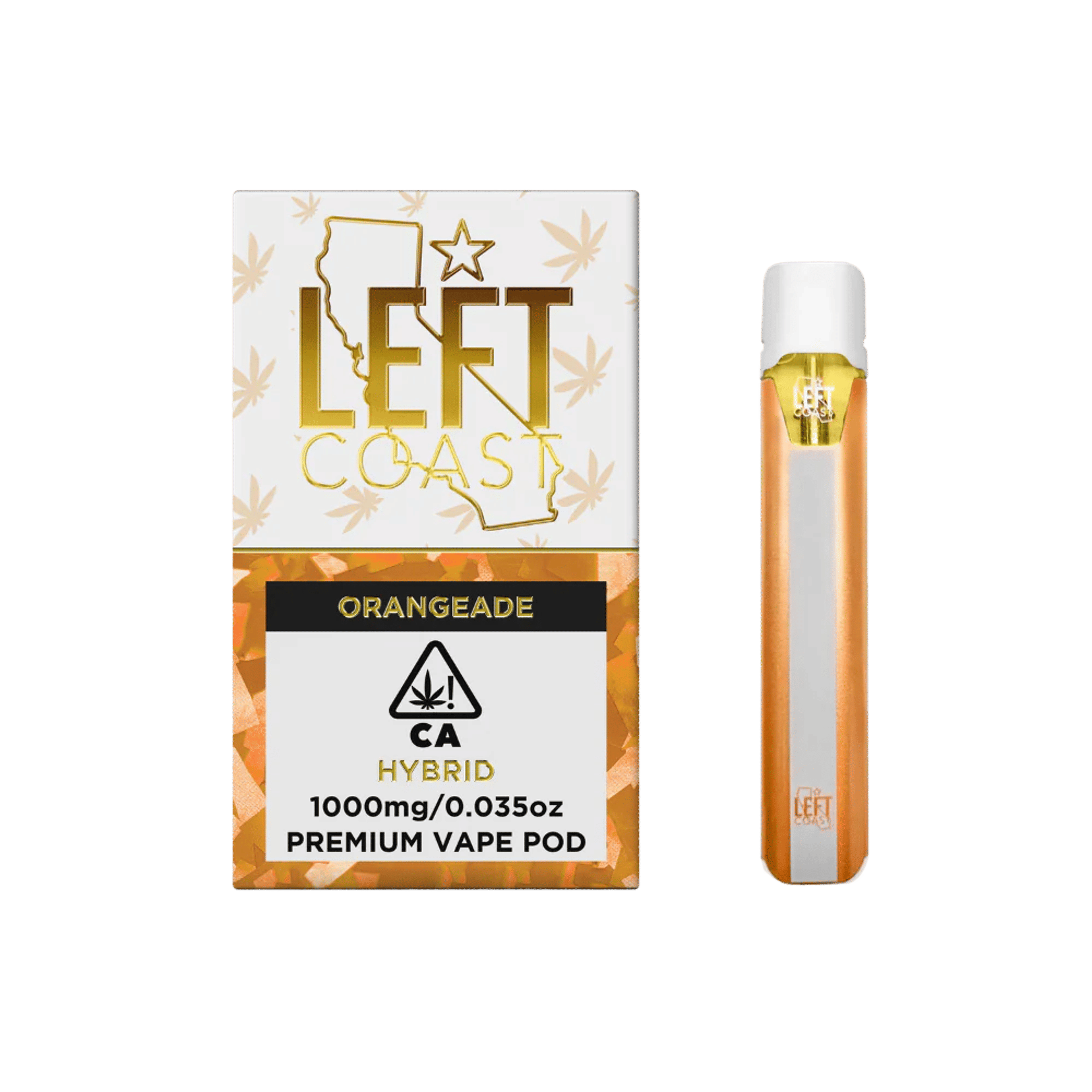 Orangeade - Pod - LEFT COAST - One Gram - $21.99 - Pods (STIIIZY + PlugPlay + PAX + Left Coast)