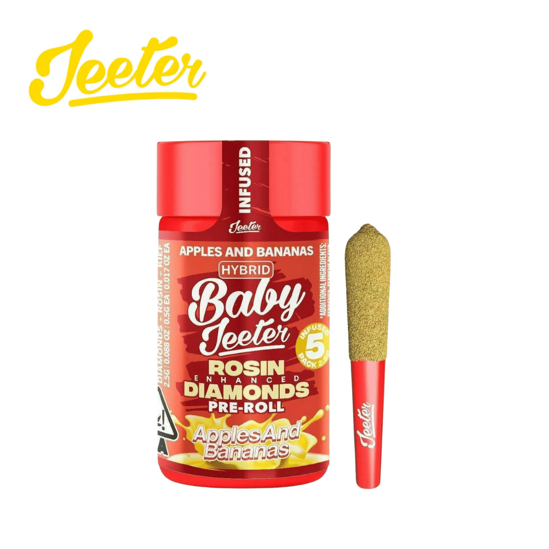 Baby Jeeter - Apples and Bananas - 5 Pre-Roll Pack  - 2.5g - Jeeter - A&B 5PK - $29.99 - Pre-Roll Packs