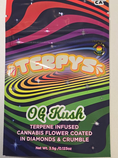Creme De Canna - Terpys - Diamond Infused Flower - OG Kush - 3.5g