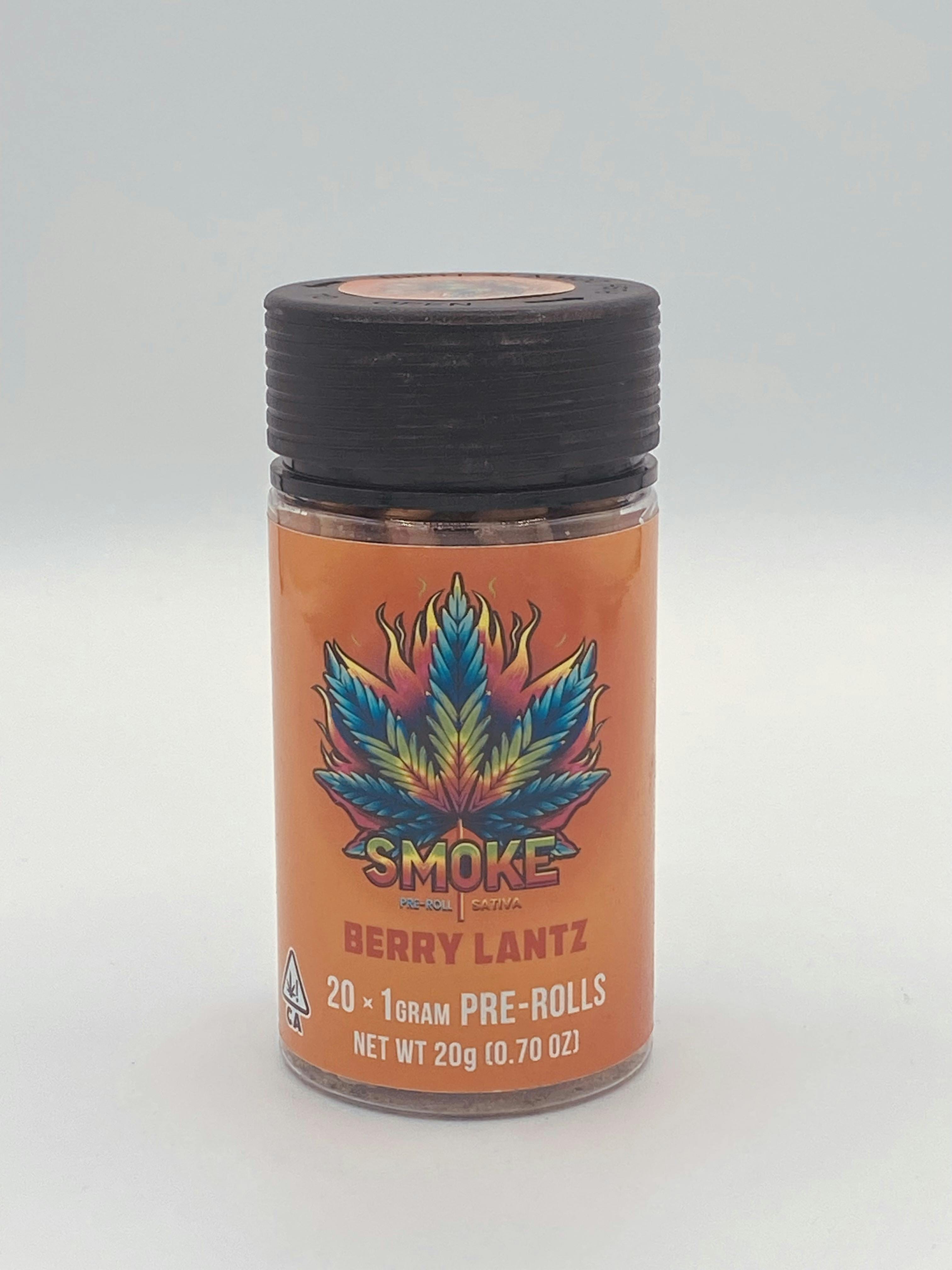 Berry Lantz- Preroll 20pk- 20g - Smoke CA -  - $40 - Pre-Rolls
