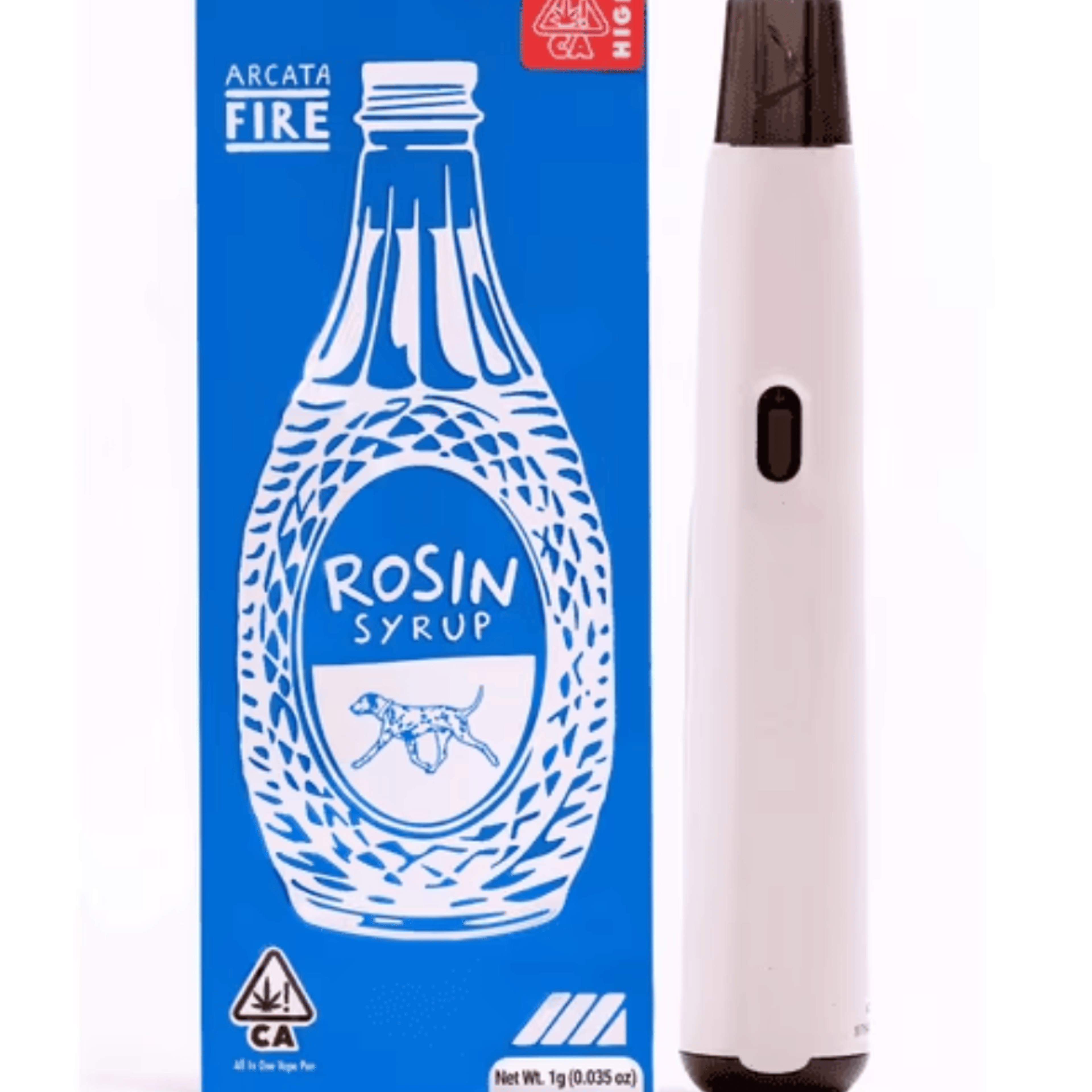 Arcata Fire: 100% Live Rosin 2:1 - Puna Blue Dream 1g All-in-One Vape Pen - Arcata Fire - - $60 - All-In-One Pens