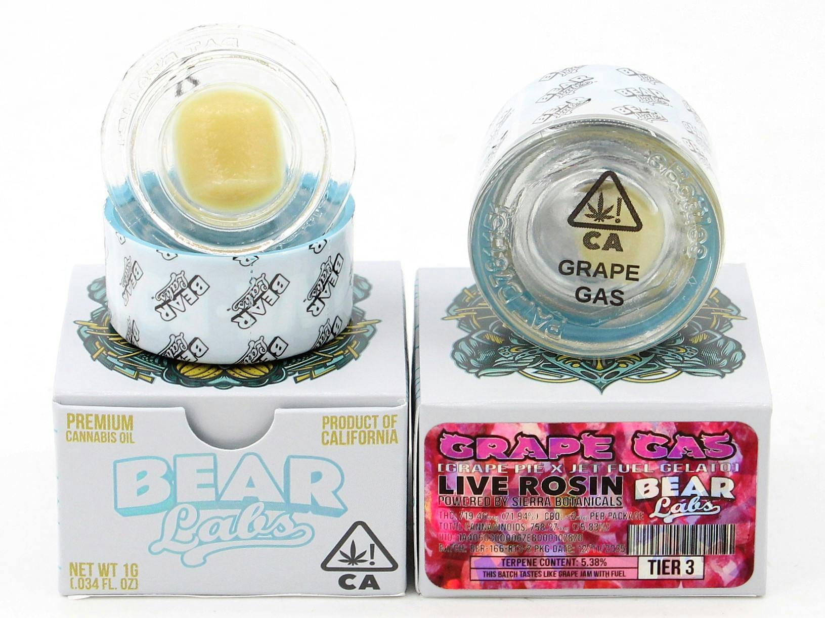 Rosin - Grape Gas - Bear Labs - Tier 3 - $40 - Concentrate