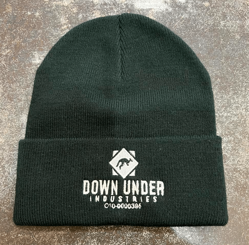 Black Down Under Beanie - Down Under Industries -  - $15 - Merch & Things