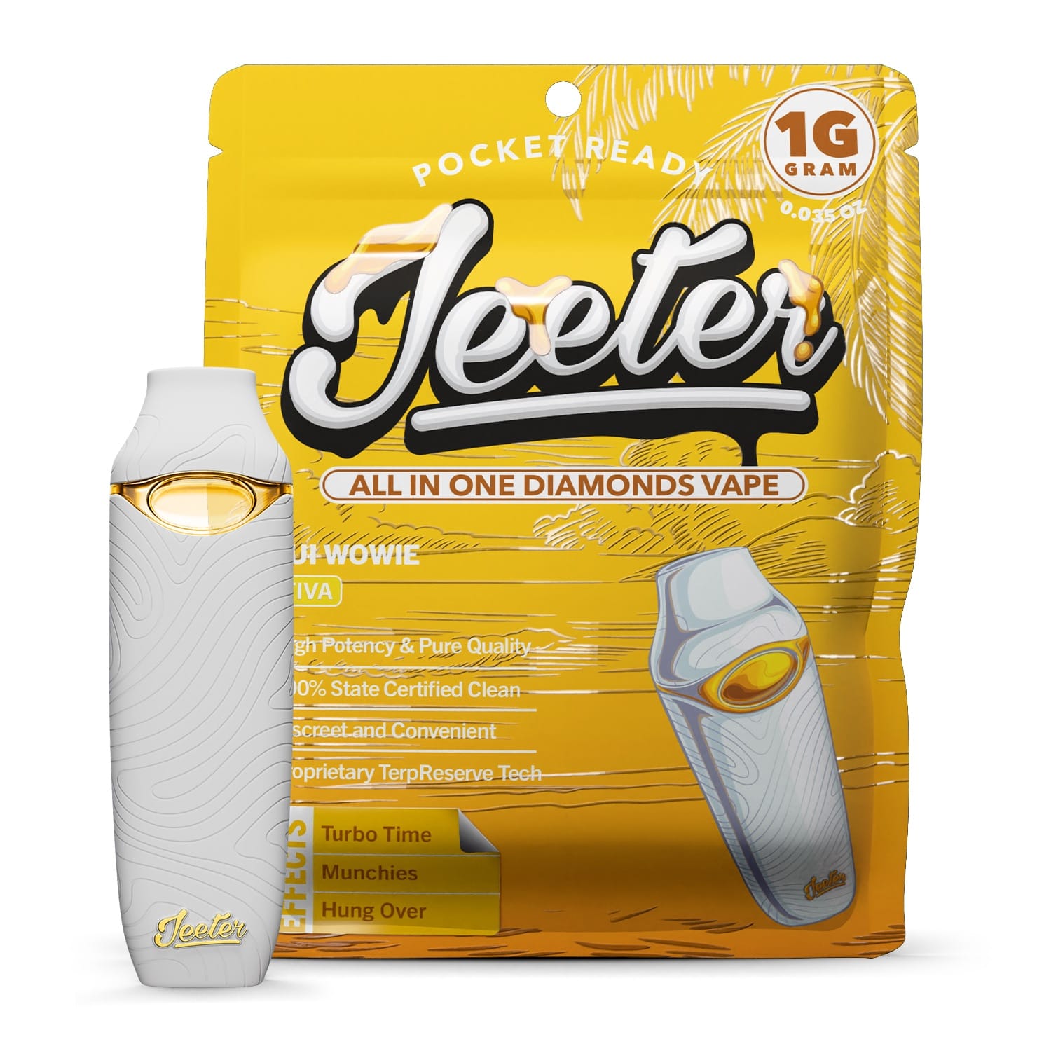 Maui Wowie | AIO Liquid Diamond Vape [1g] - Jeeter -  - $35 - Vape Pens