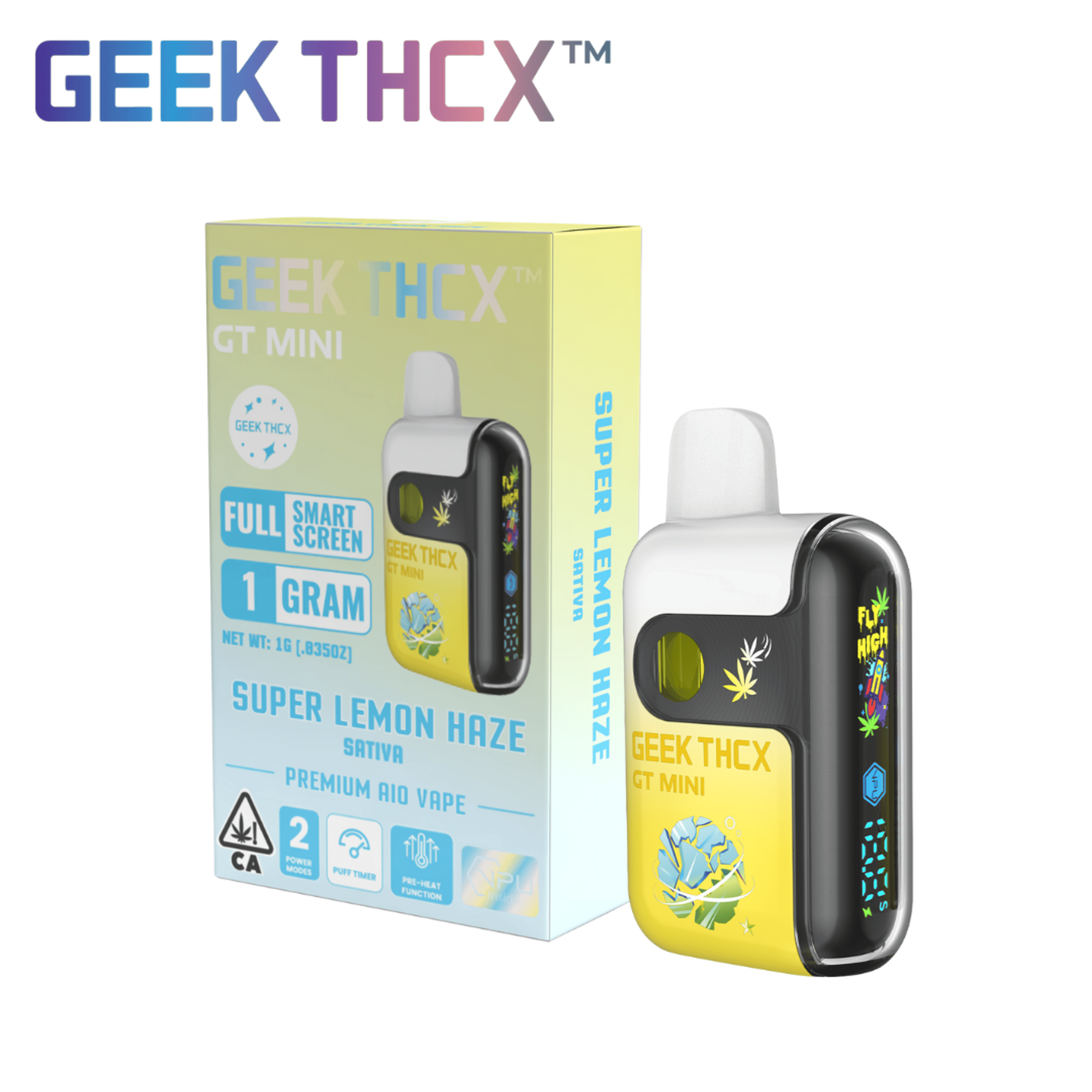 Geek THCX - Super Lemon Haze - GT Mini Disposable - 1g - Geek THCX - SLH - $24.99 - Disposable Vapes