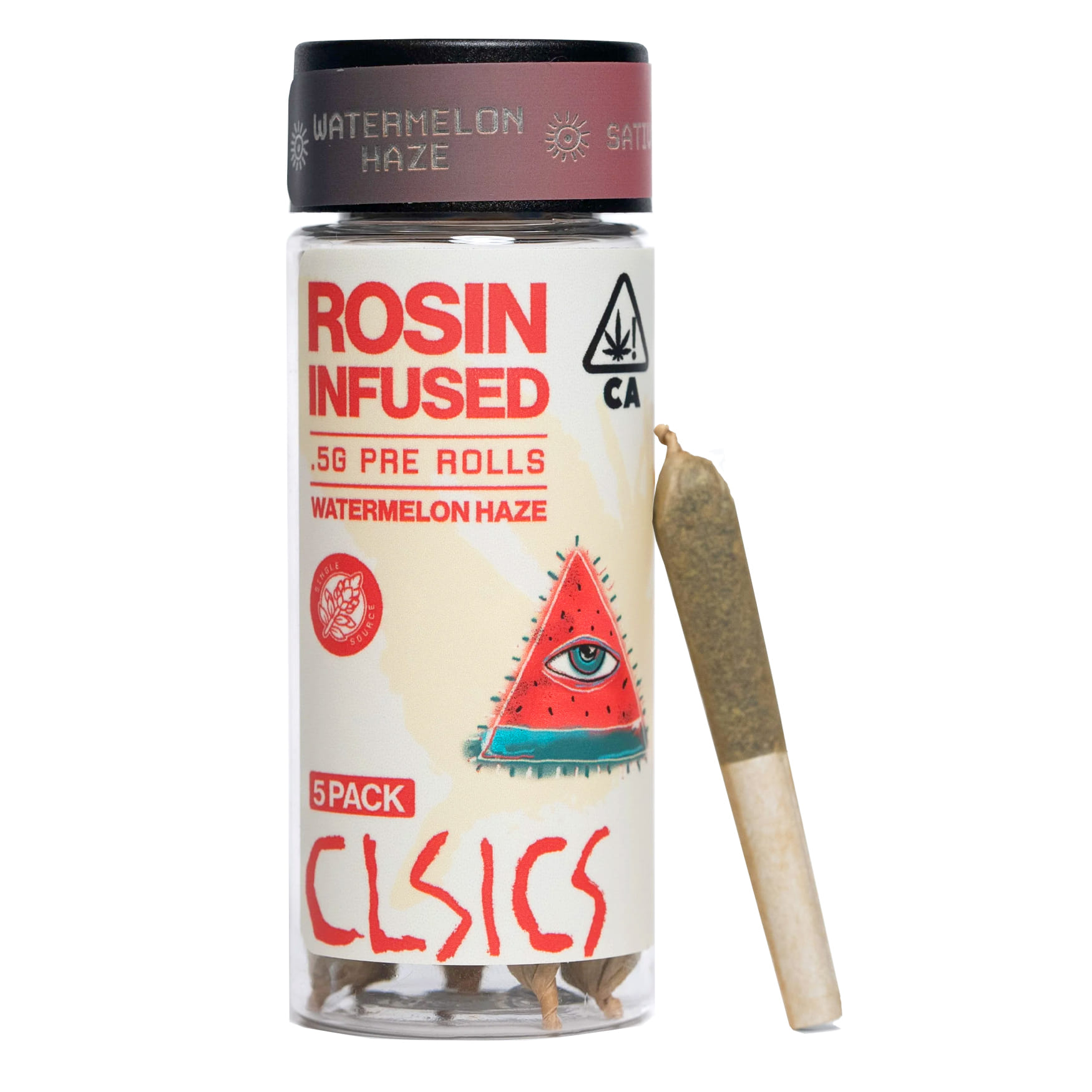 Watermelon Haze (S) Rosin Pre Roll 5 Pack - CLSICS - Watermelon Haze (S) - $39 - Pre-Rolls