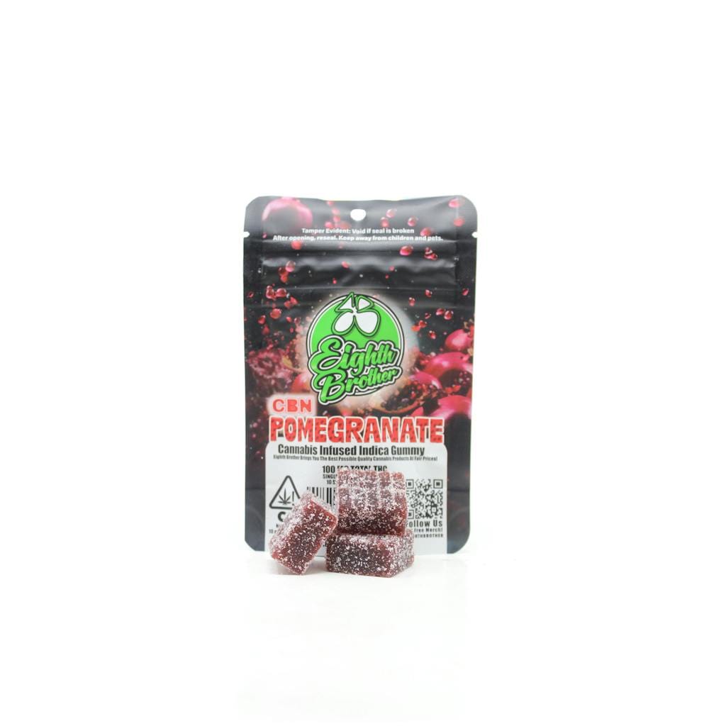 Pomegranate CBN - 100mg Single - Eighth Brother - Single - Indica - $4 - Gummies