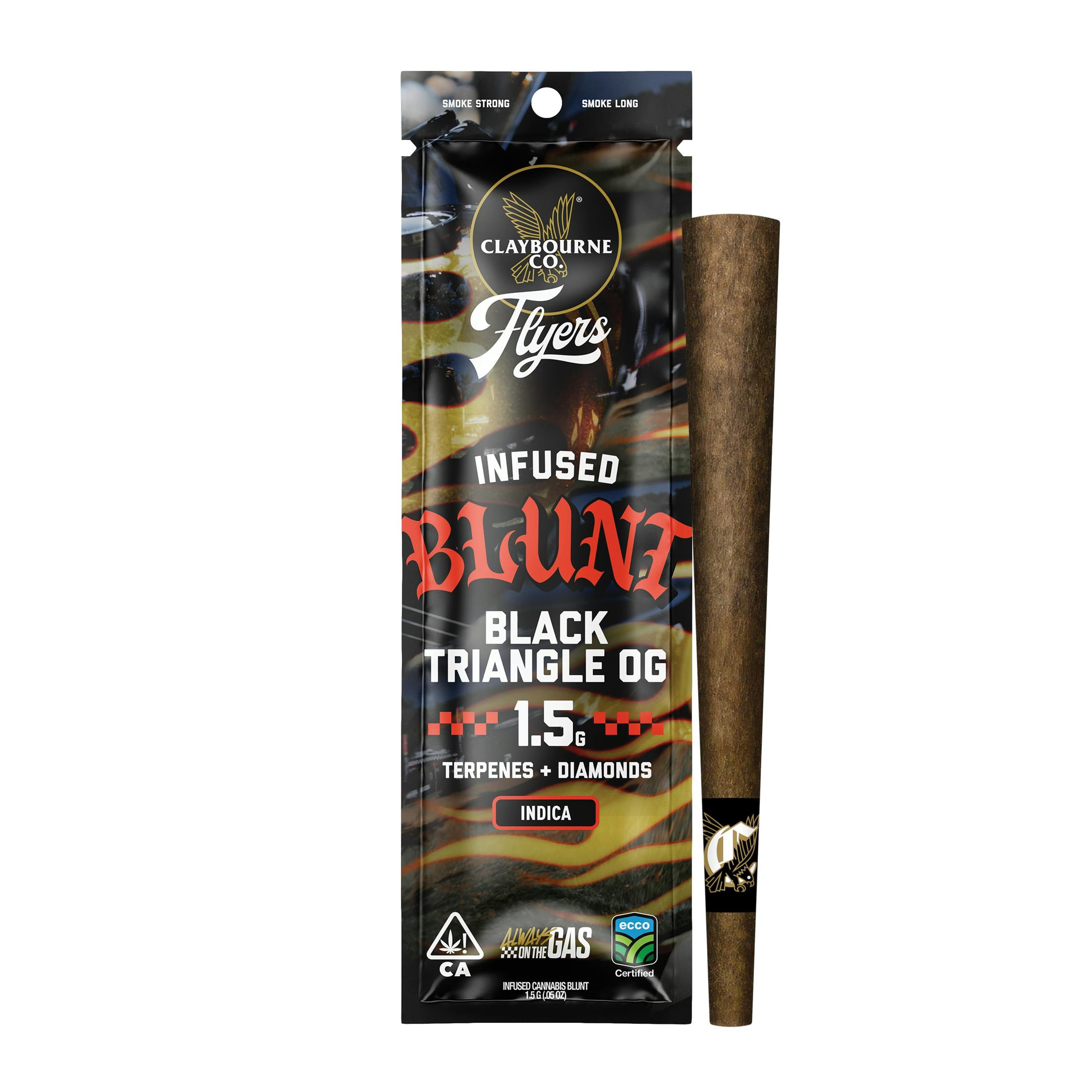 Claybourne: Black Triangle OG Infused Blunts - 1.5g - Claybourne Co. - - $28 - Infused Pre-Rolls