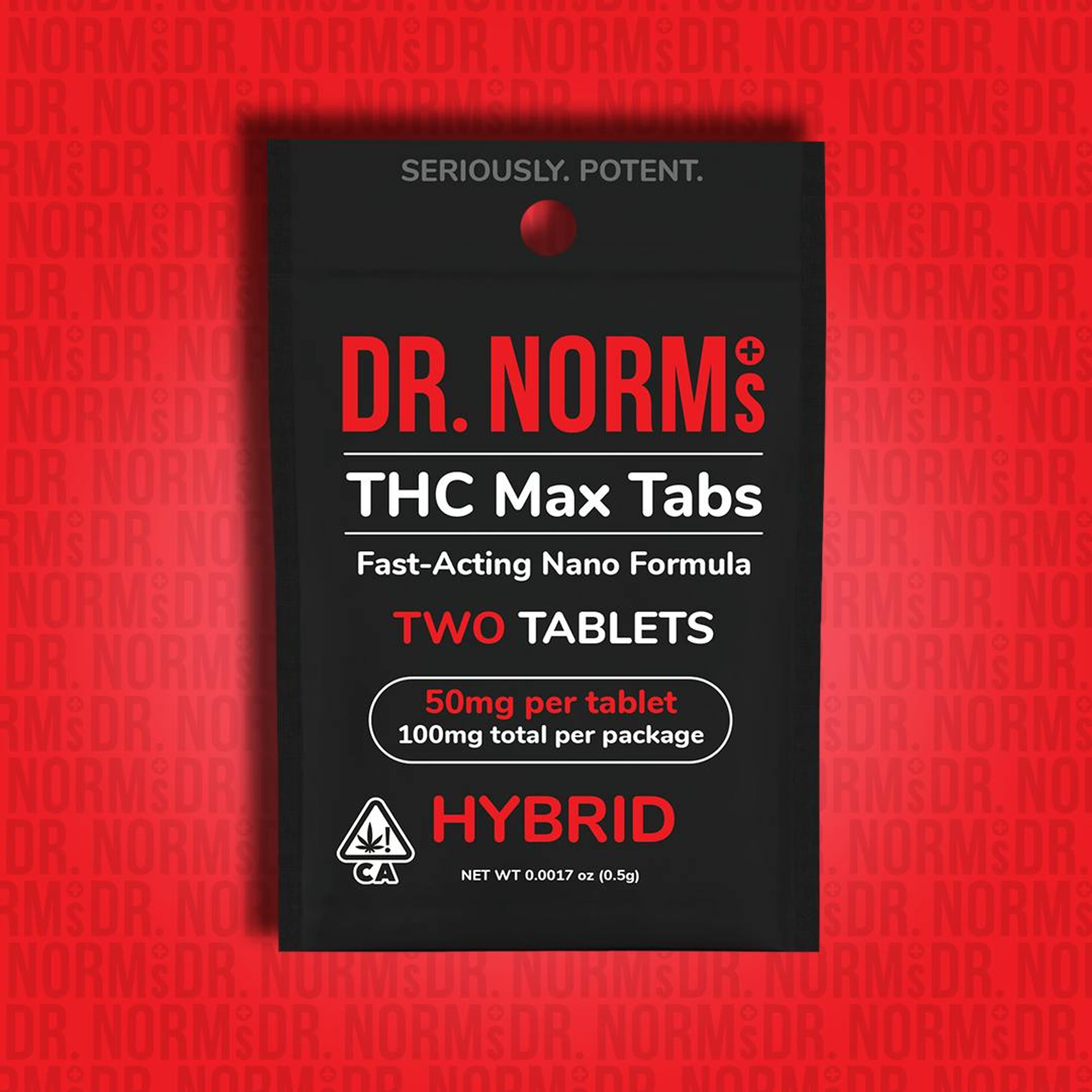 Hybrid THC MAX 2pk Tablets - Dr. Norms - - $6 - Edible