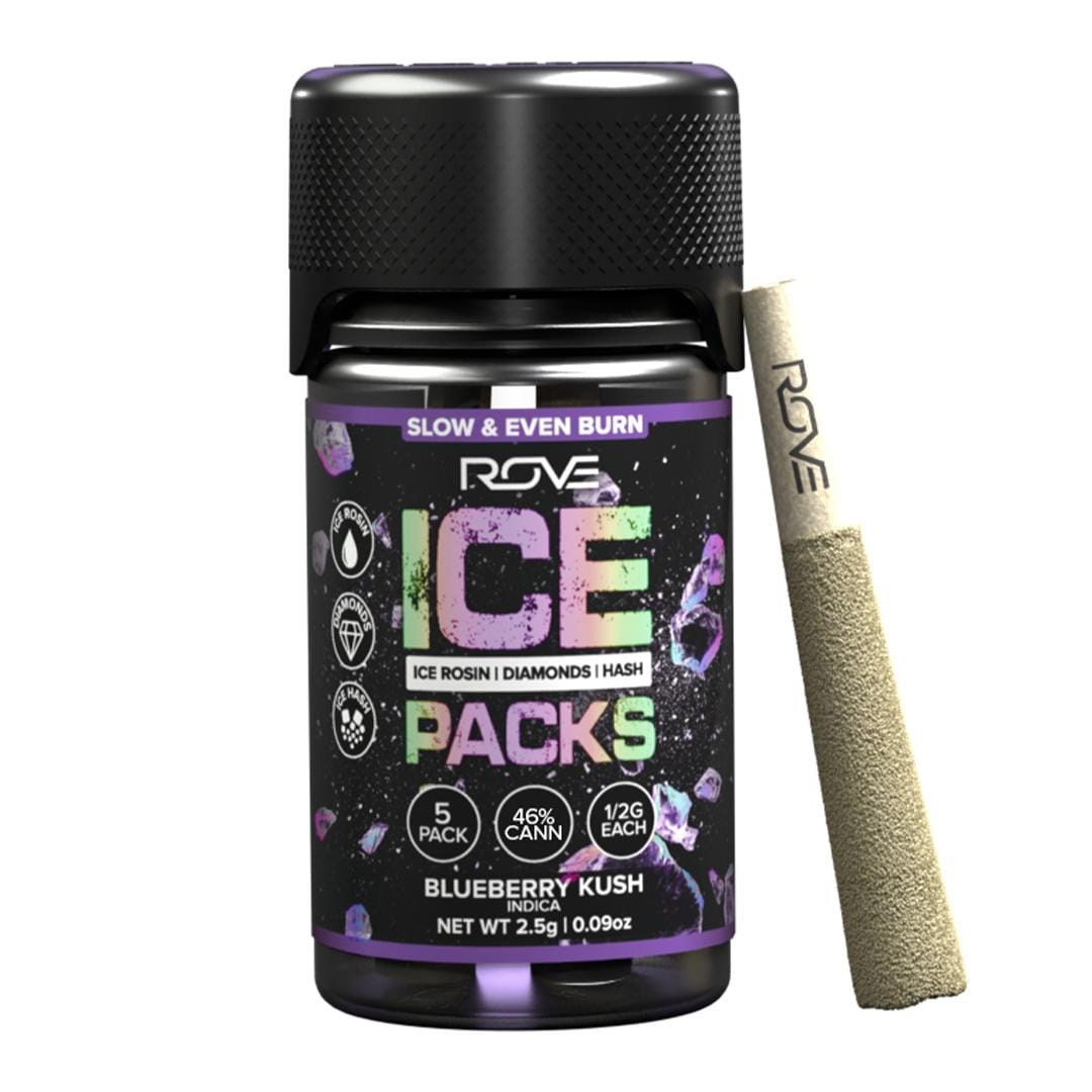 Blueberry Kush | Ice Pack, Diamond, Hash | 5pk/2.5g