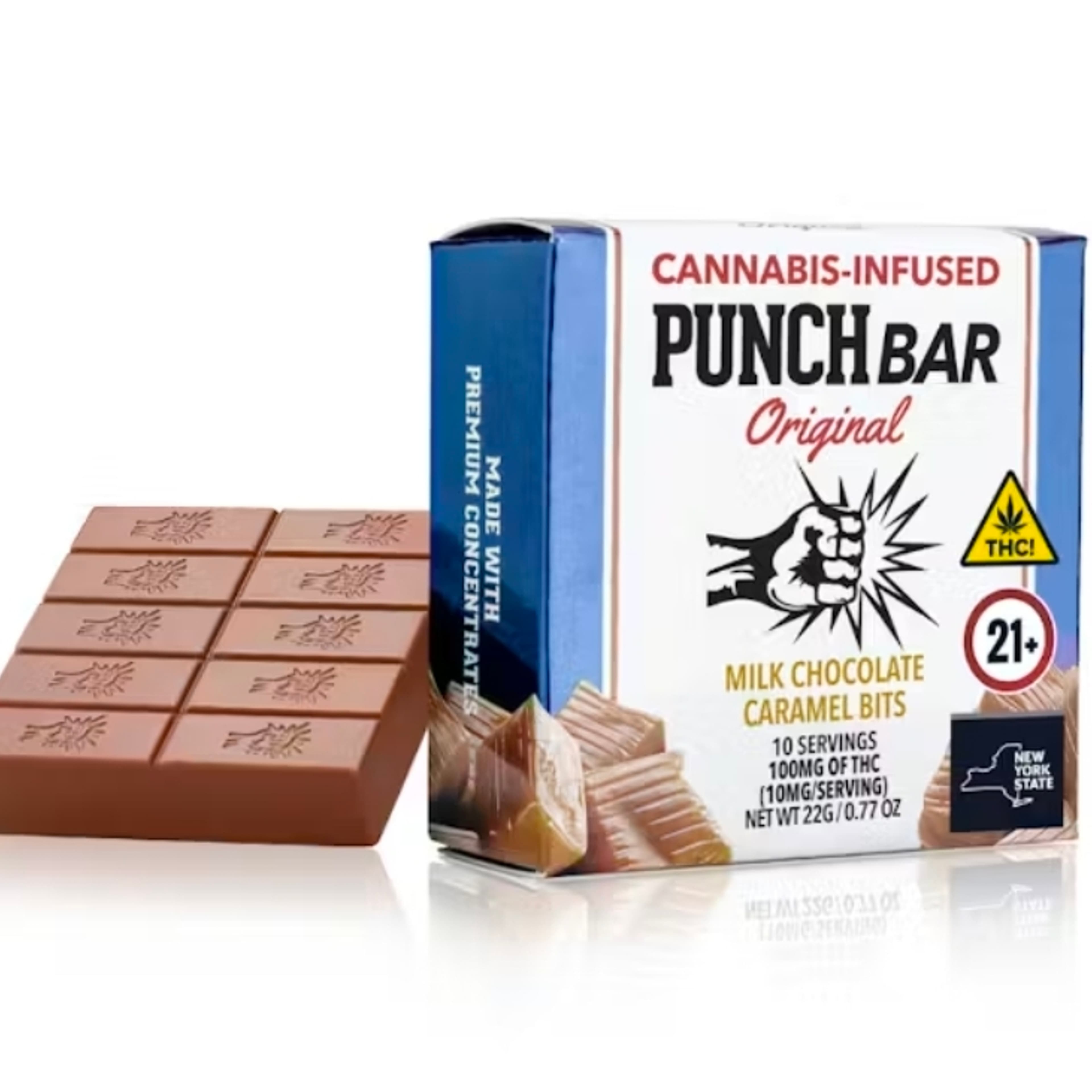 Punch Edibles - 100mg Solventless PunchBar - Caramel Bits - - $12.99 - Edibles