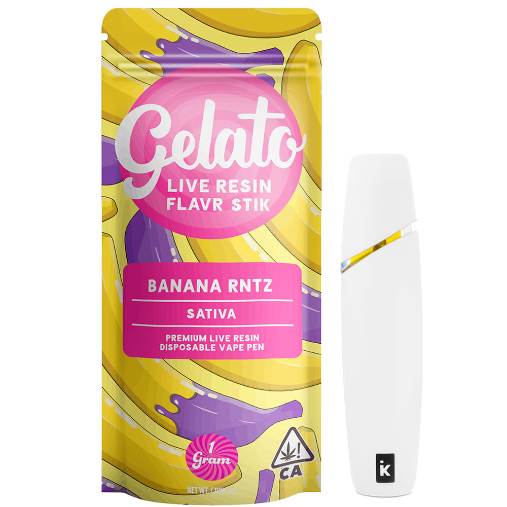 Banana Rntz (S) Live Resin AIO - 1g *B2G1 EVERYDAY* - Gelato Canna Co. - Banana Rntz (S) - $22.51 - Cartridges