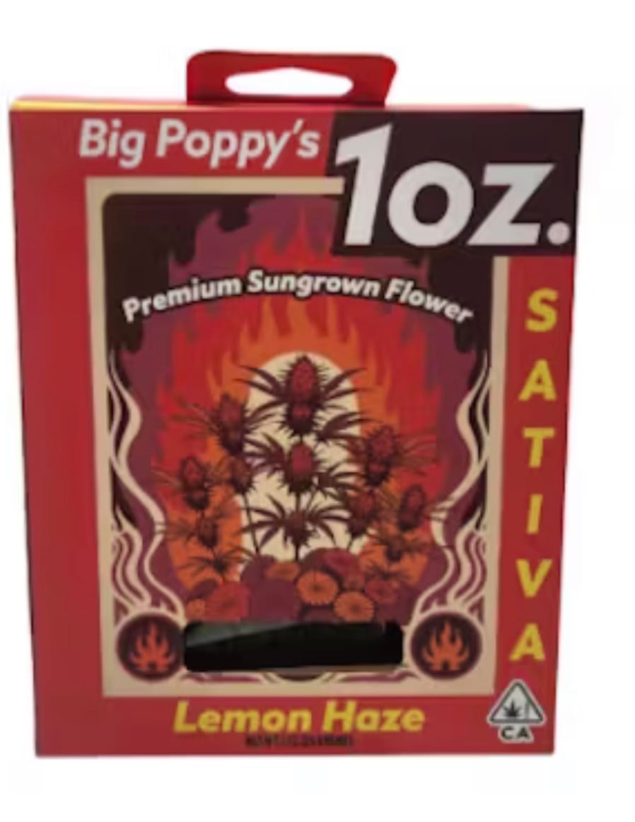 Big Poppy's - Lemon Haze - 28g - Big Poppy's - Big Poppy's - Lemon Haze - 28g - $79 - Flower
