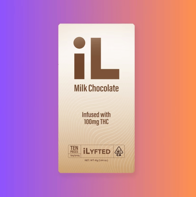 iLyfted β Milk Chocolate Bar - 100mg