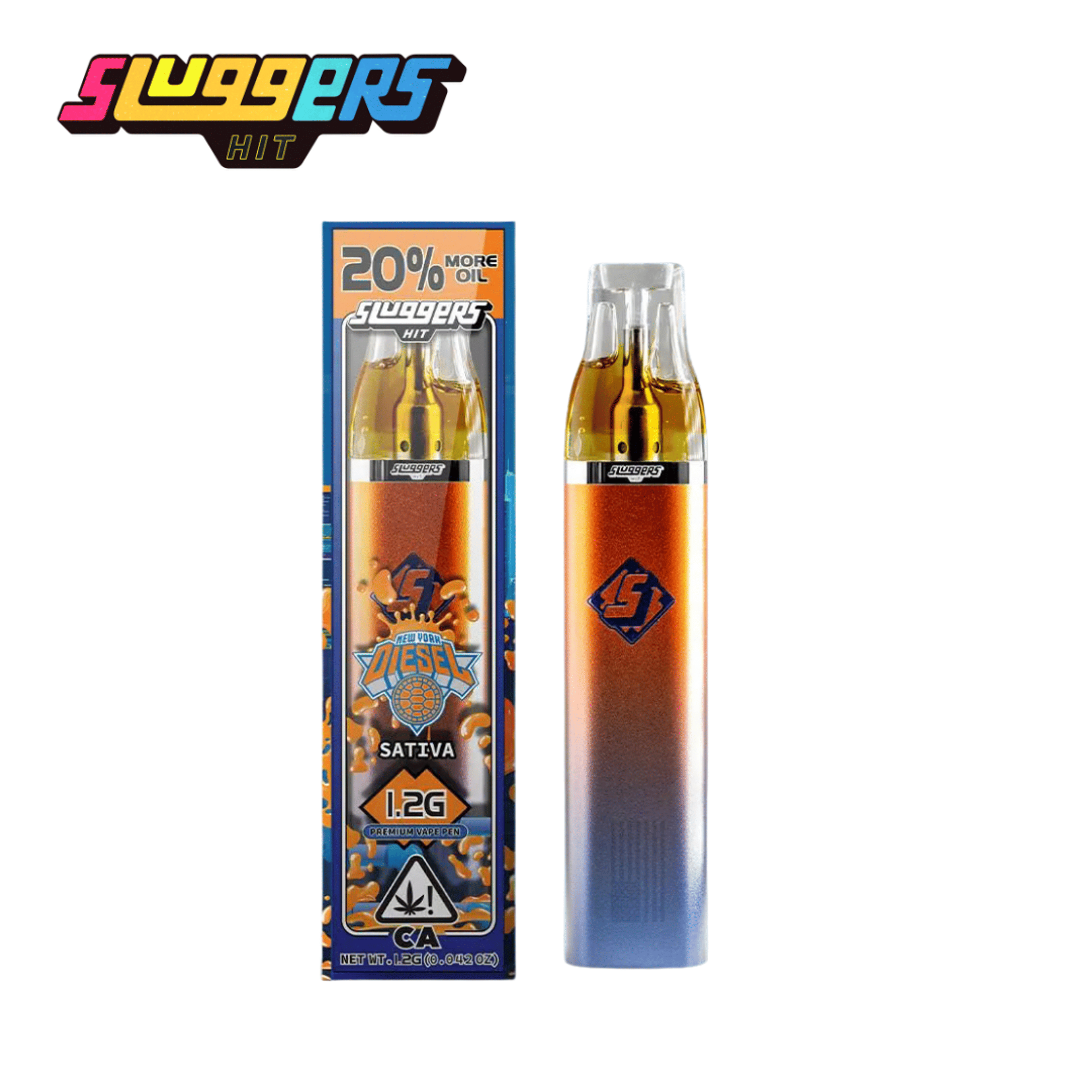 Sluggers - NYC Diesel - Disposable Vape 1.2g - Sluggers - - $27.99 - Disposable Vapes