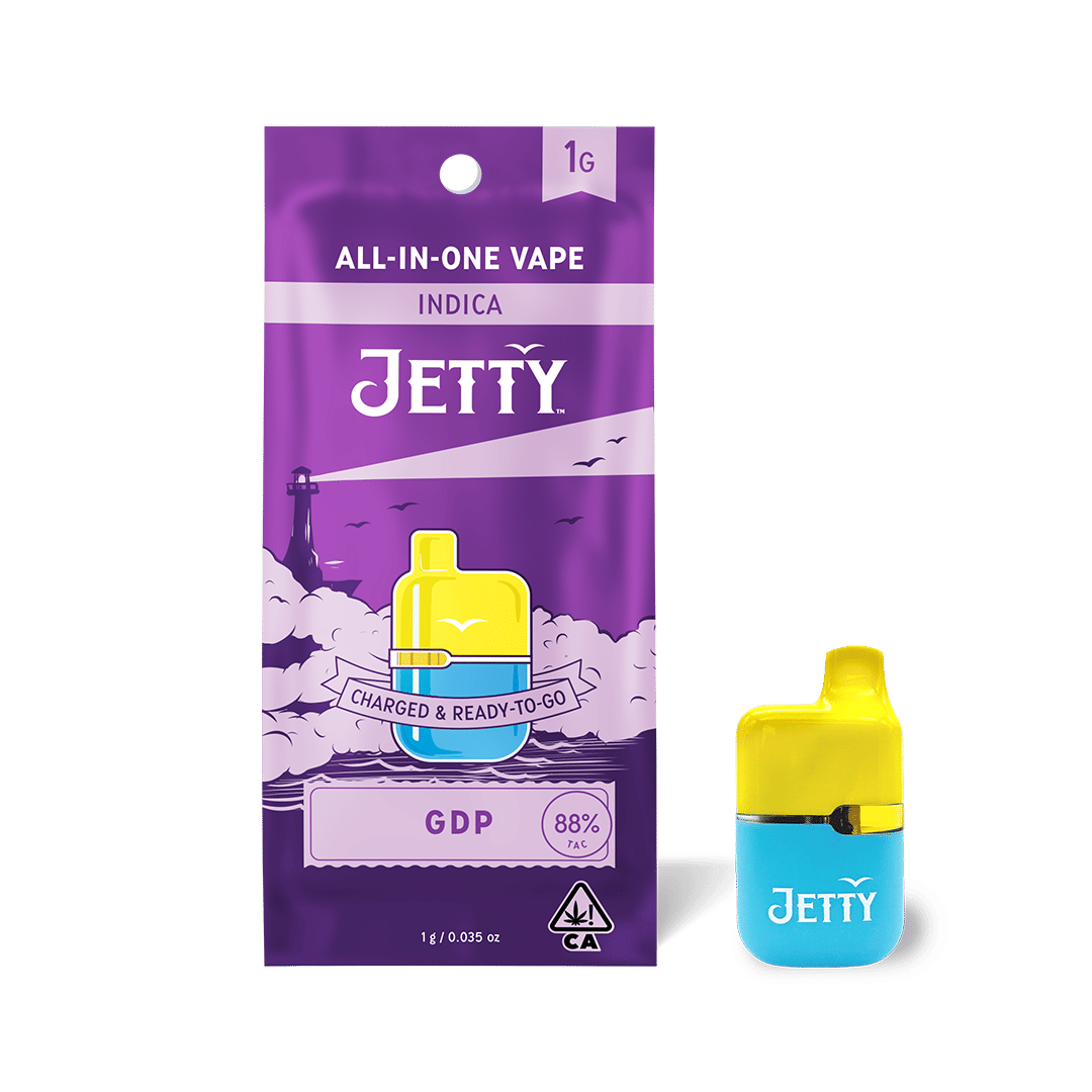 GDP - 1g Disposable - Jetty Extracts - 1g Dispo - Indica - $40 - All-In-One (Disposables)