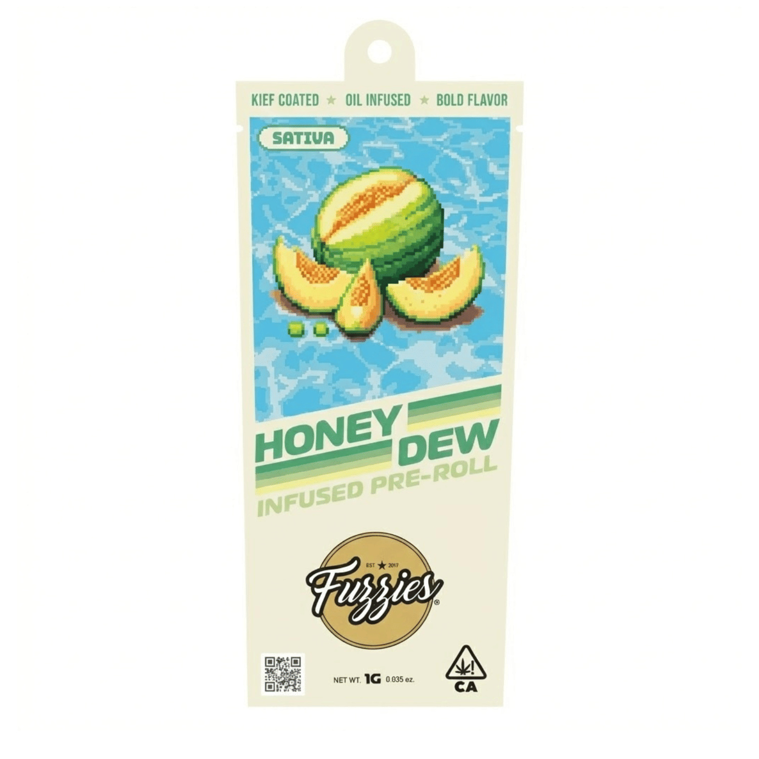 Honeydew Infused 1g Preroll - Fuzzies -  - $10 - Preroll