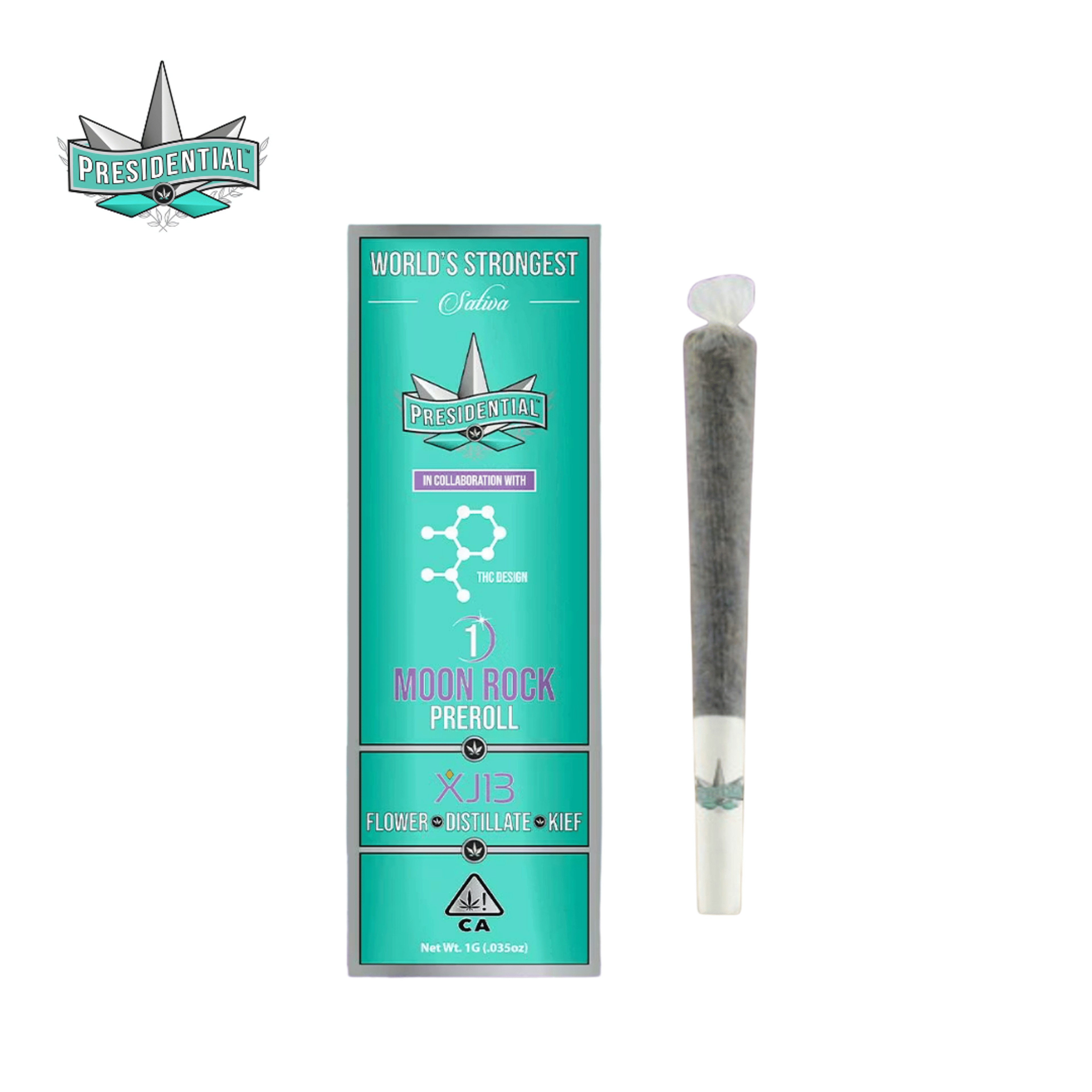 Presidential x THC Design - XJ-13 - Moon Rock Pre-Roll - 1g - Presidential - - $12.99 - Pre-Rolls