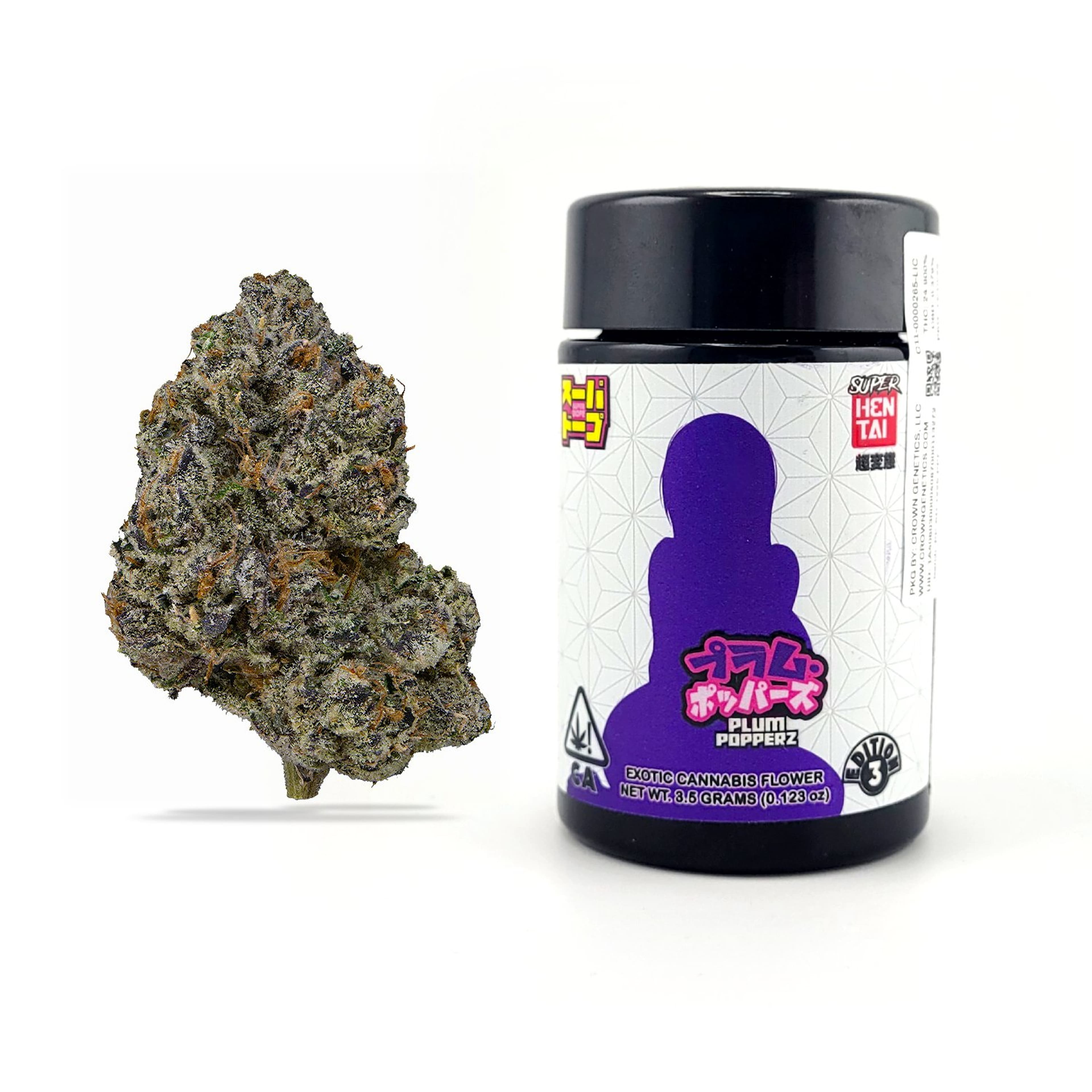 Plum Popperz 24.90% - 3.5G *SPECIAL PRICING* - Super Dope - Plum Popperz (I) - $49 - Exotic Eighths - Buy 8 Mix & Match get 13.5% Off PLUS $.01 Punch T1 Rosin