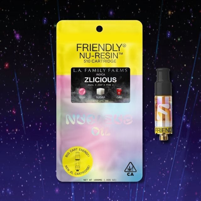 Zlicious (I) - L.A.F.F - Nu-Resin 1g Cart - Friendly Brand - Zlicious (I) - $45 - Cartridges