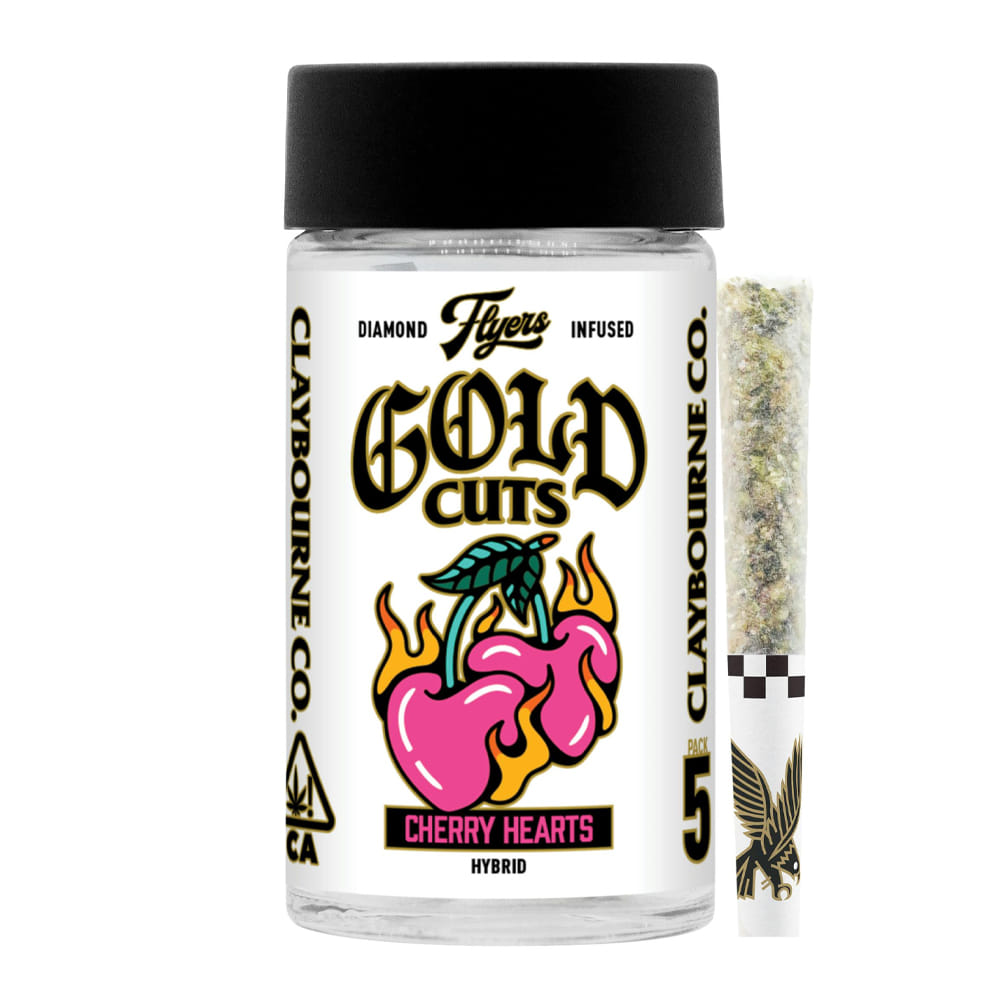Cherry Hearts (H) Diamond Infused 5pk - Claybourne Co. - Cherry Hearts (H) - $29 - Pre-Rolls