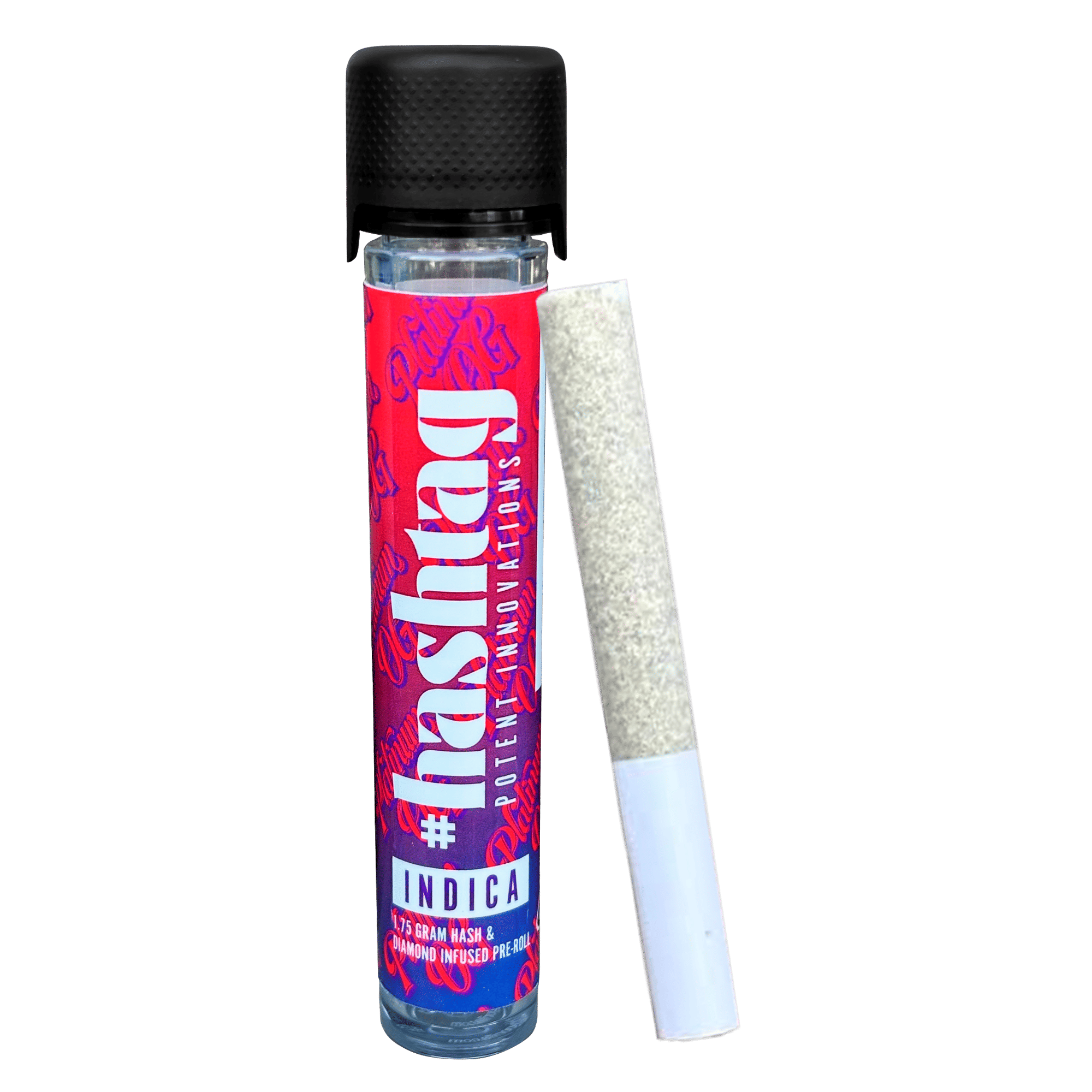 Platinum OG - 1.75g Hash & Diamond Infused Preroll - Hashtag - 1.75g Infused PR - Indica - $16 - Infused Preroll