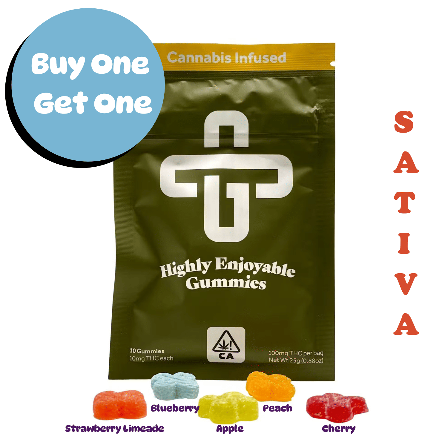 Durban Zkittles Hash Rosin Infused Mixed Fruit Gummies 100mg 10pk - Original Green Cross -  - $19.99 - Edible