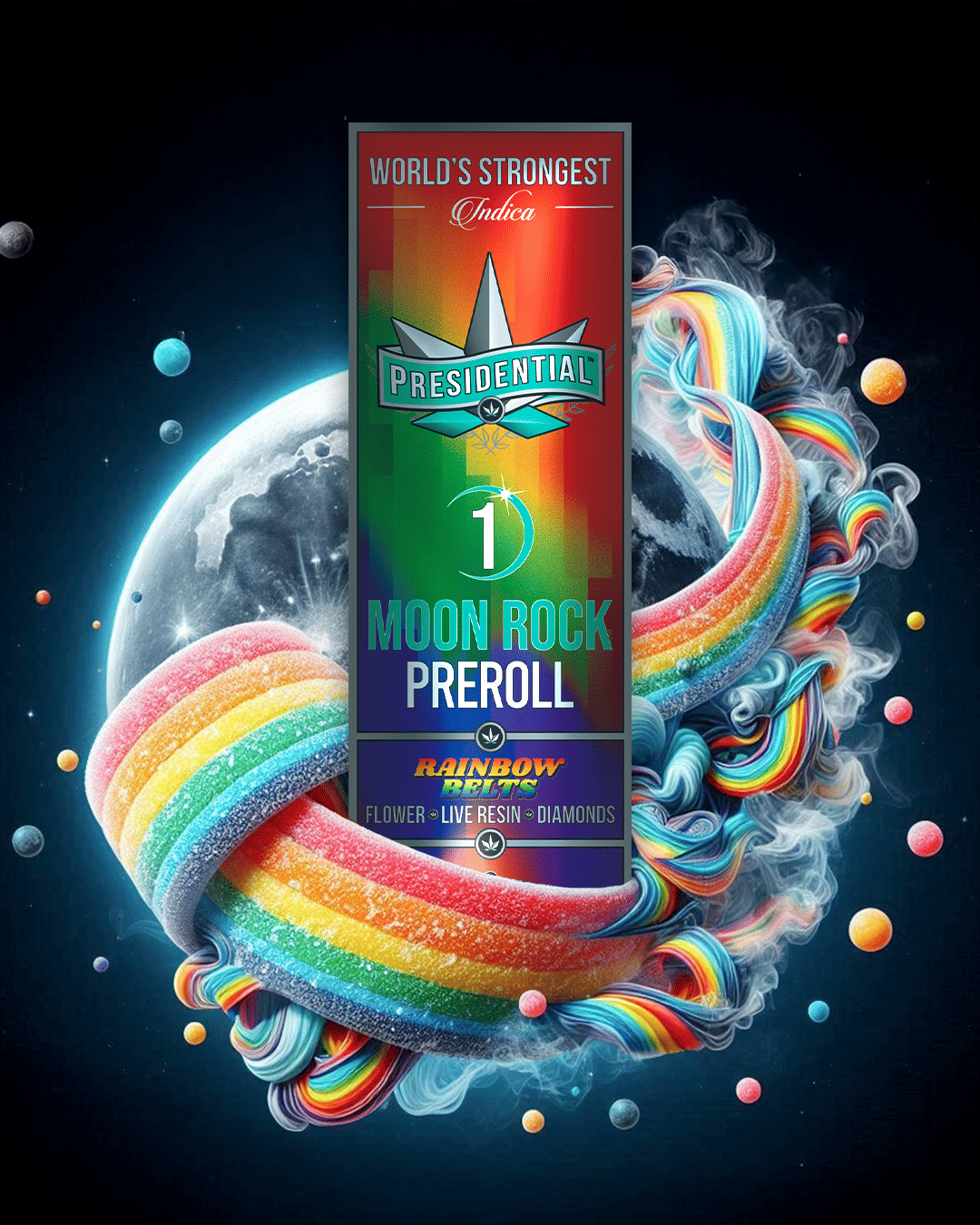 Presidential THC — Rainbow Belts Moonrock